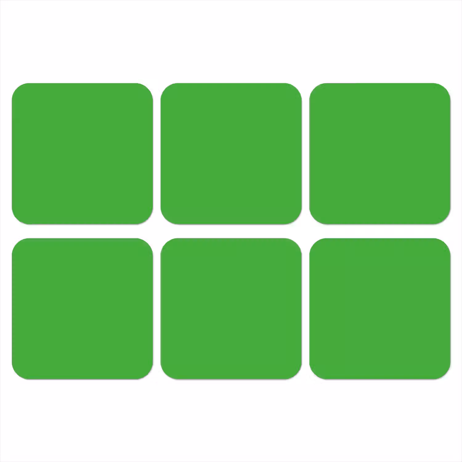 Kelly - Green - Groen onderzetter kurk middel 366 -3d