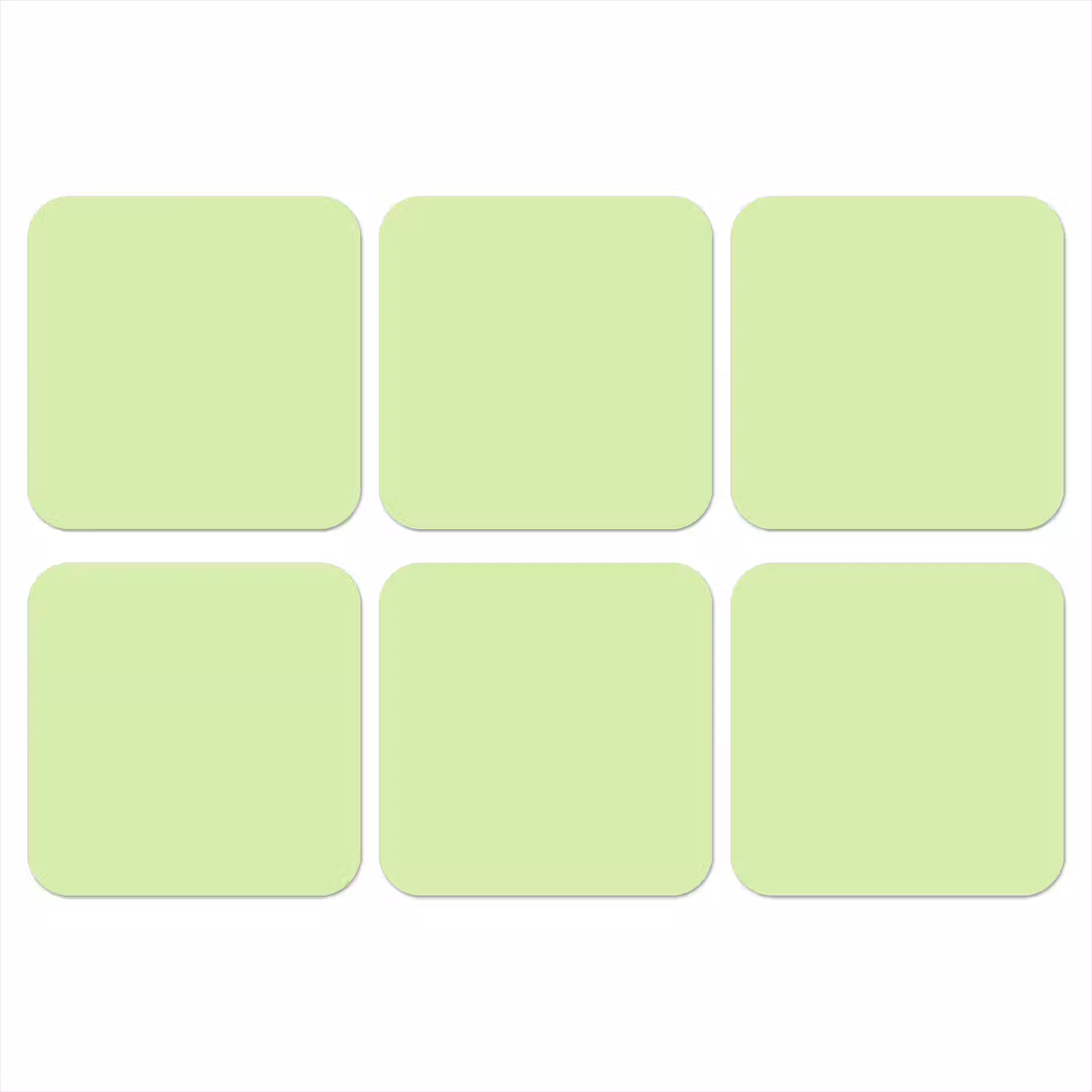 Light - Lime - Groen onderzetter kurk middel 366 -3d