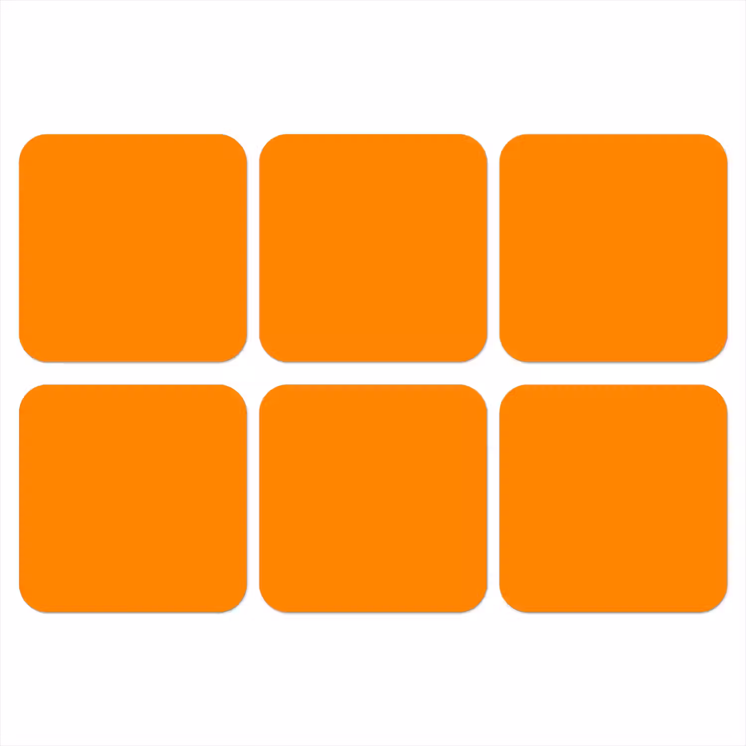 Marigold - Glow - Oranje onderzetter kurk middel 366 -3d