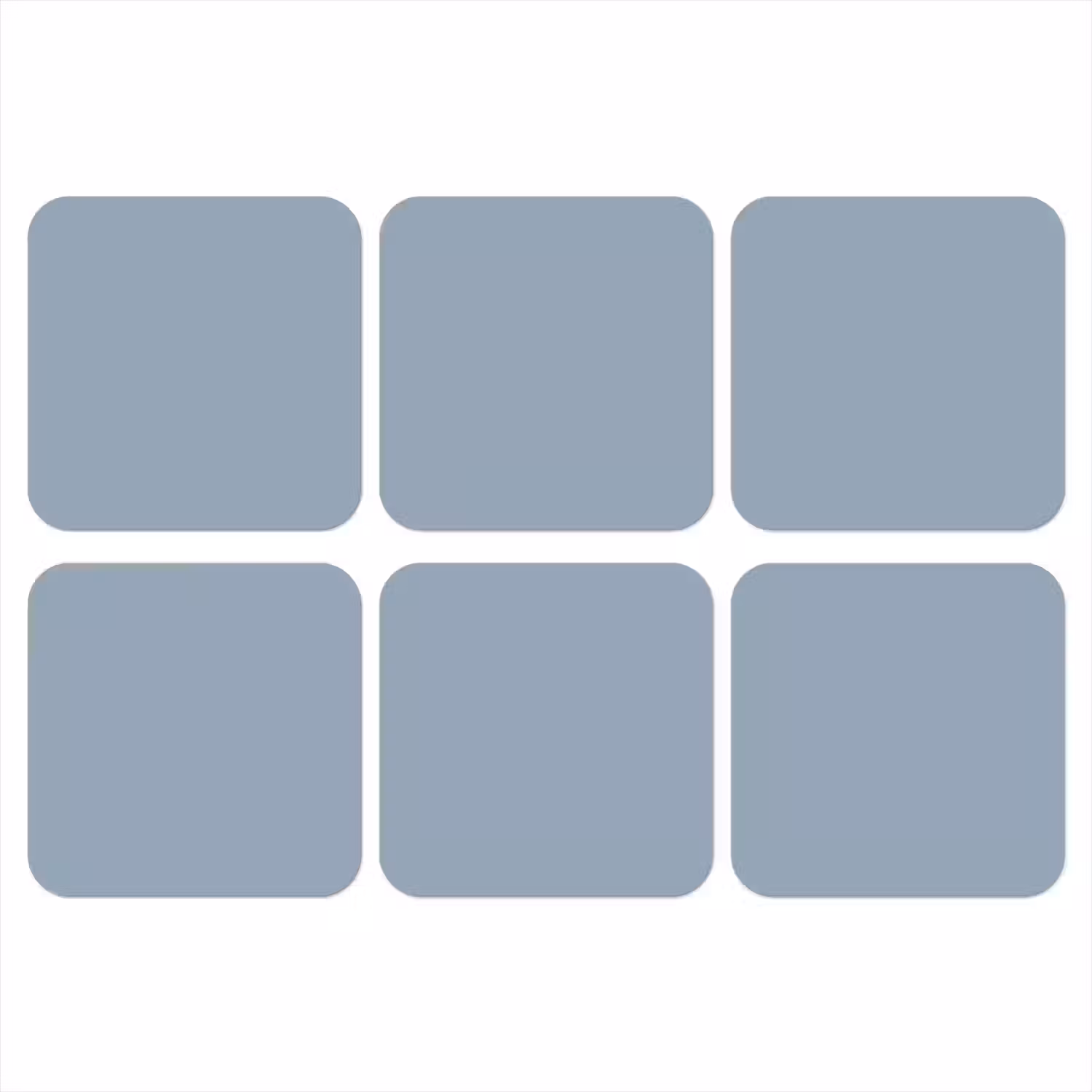 Mellow - Breeze - Blauw onderzetter kurk middel 366 -3d