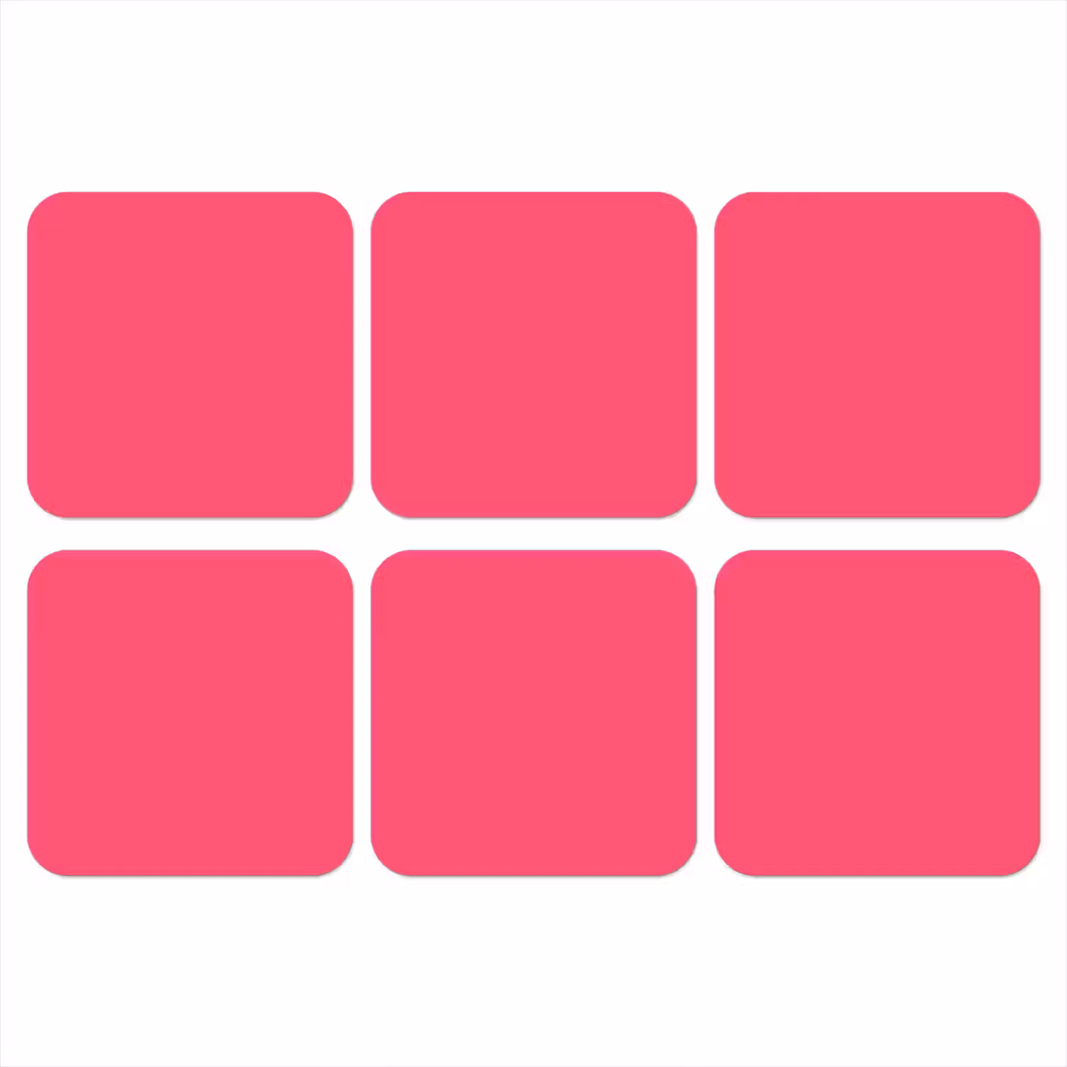 Neon - Flamingo - Roze onderzetter kurk middel 366 -3d