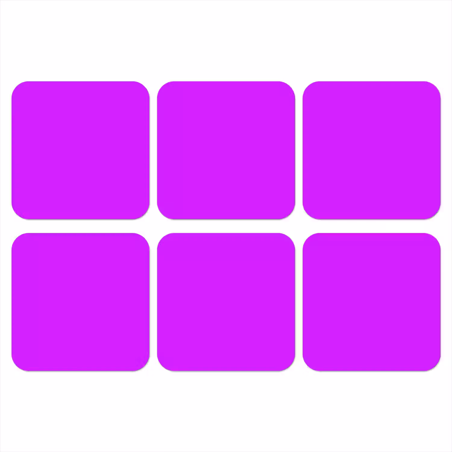Neon - Orchid - Paars onderzetter kurk middel 366 -3d