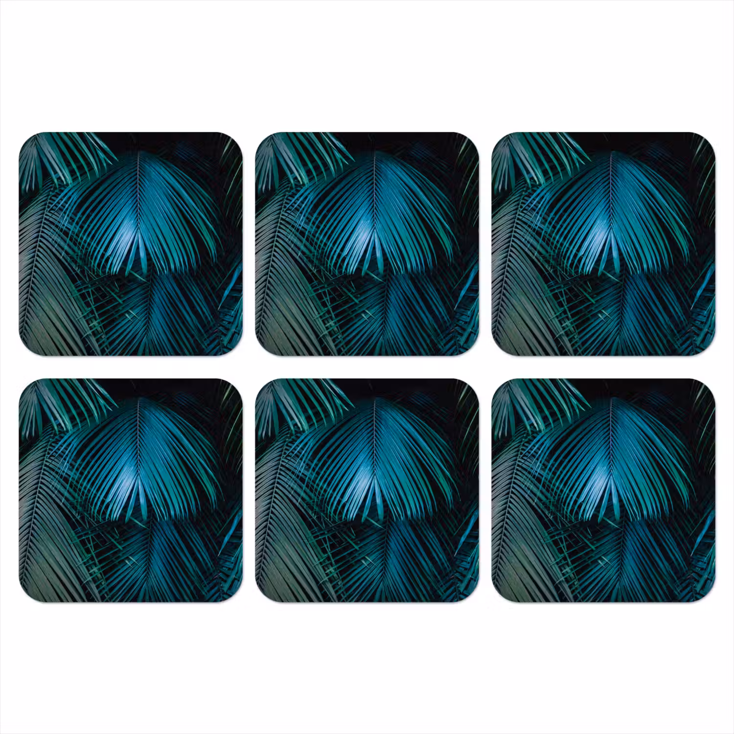 Palmblad - Tropisch - Natuur - Jungle onderzetter kurk middel -3d