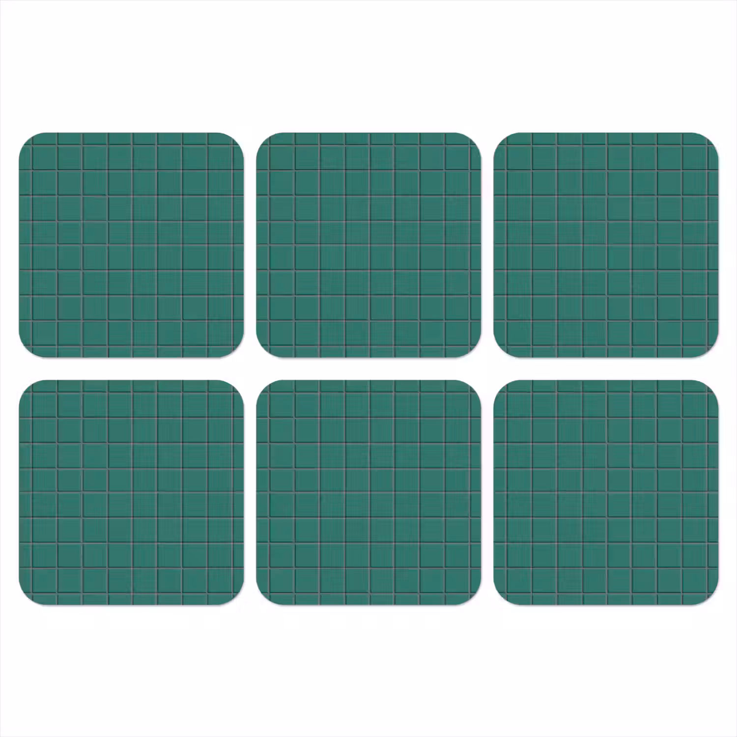 Patroon - Patroon - Smaragd onderzetter kurk middel 366 -3d