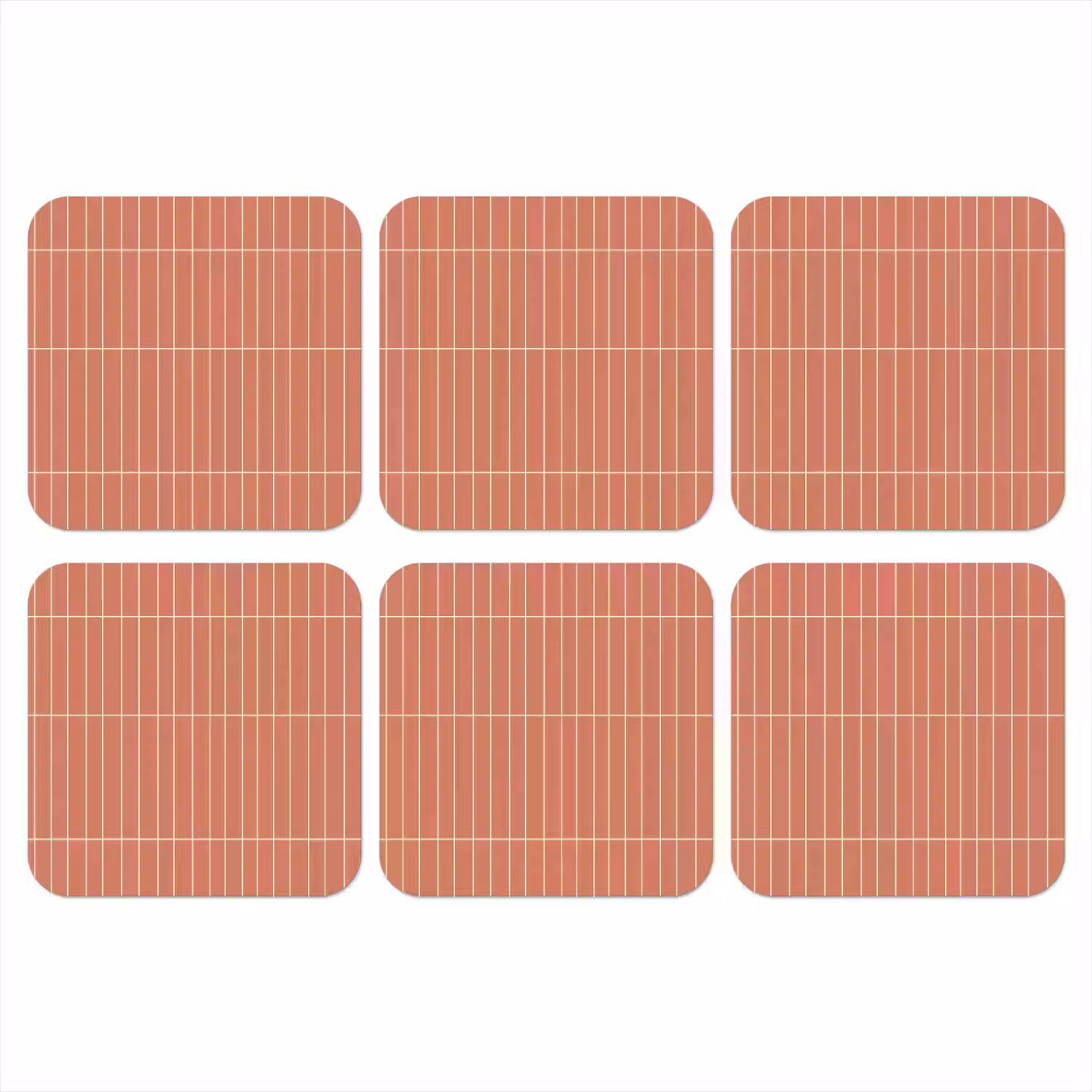 Patroon - Tegels - Terracotta onderzetter kurk middel 366 -3d