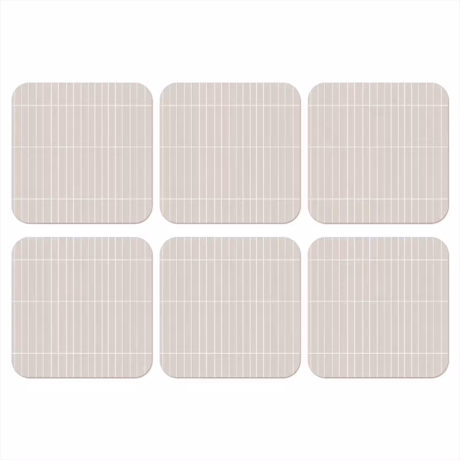 Patroon - Tegels - Zand onderzetter kurk middel 366 -3d