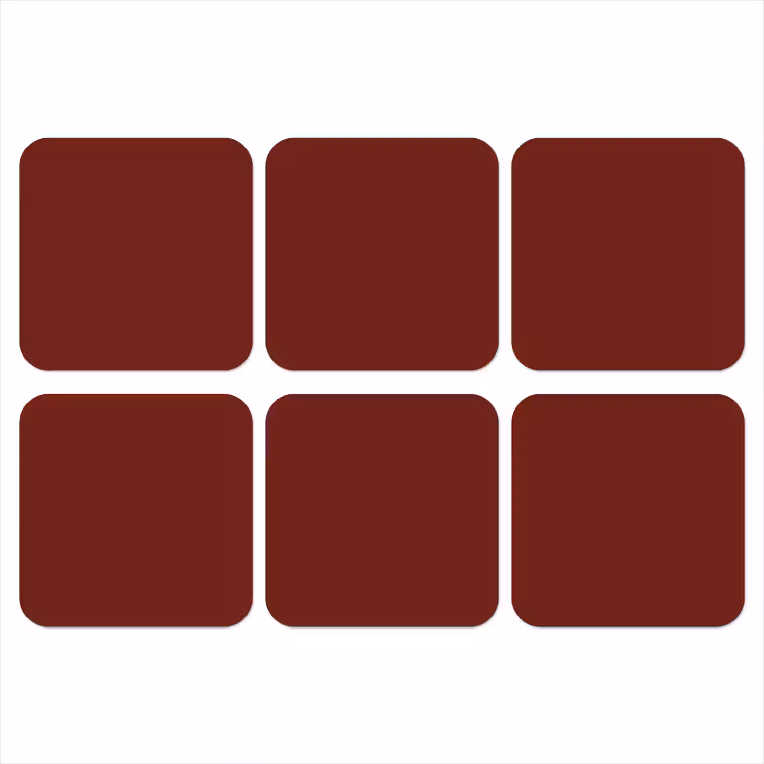 Rustic - Terracotta - Rood onderzetter kurk middel 366 -3d