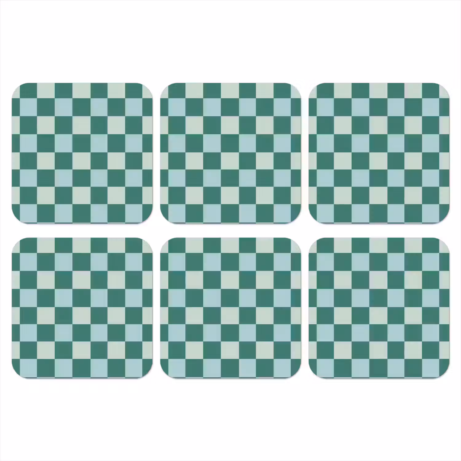 Schaak - Klassiek - Groen onderzetter kurk middel 366 -3d