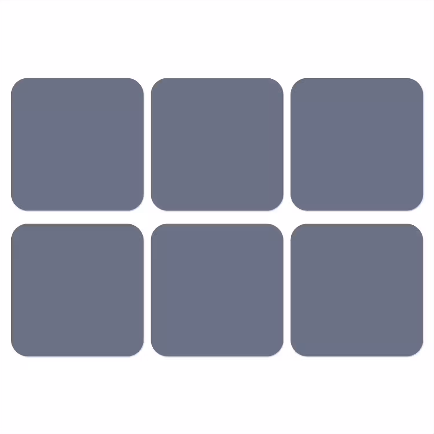 Slate - Whisper - Blauw onderzetter kurk middel 366 -3d