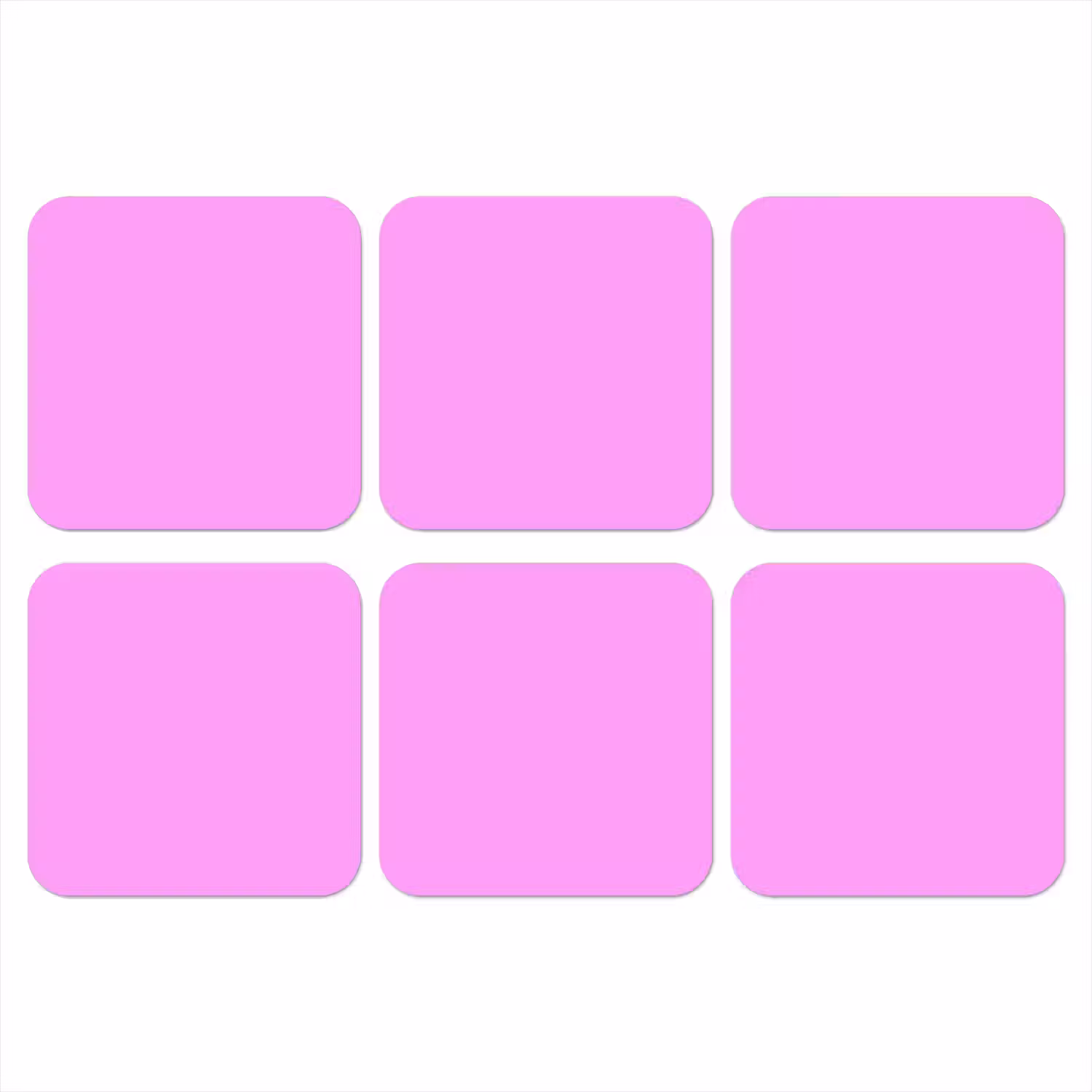 Soft - Lavender - Roze onderzetter kurk middel 366 -3d