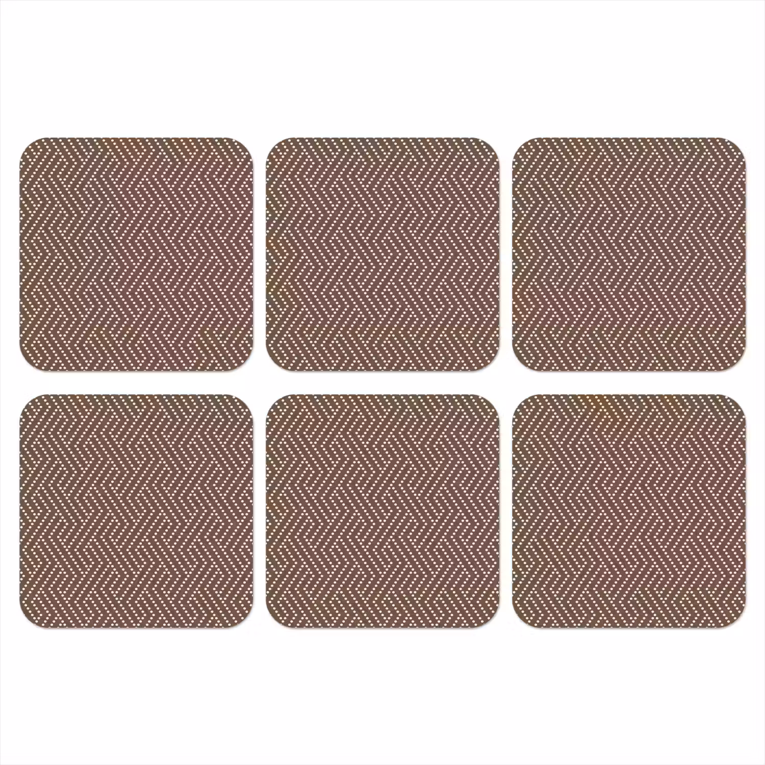 Stippen - Bruin - Beige - Patroon onderzetter kurk middel 366 -3d