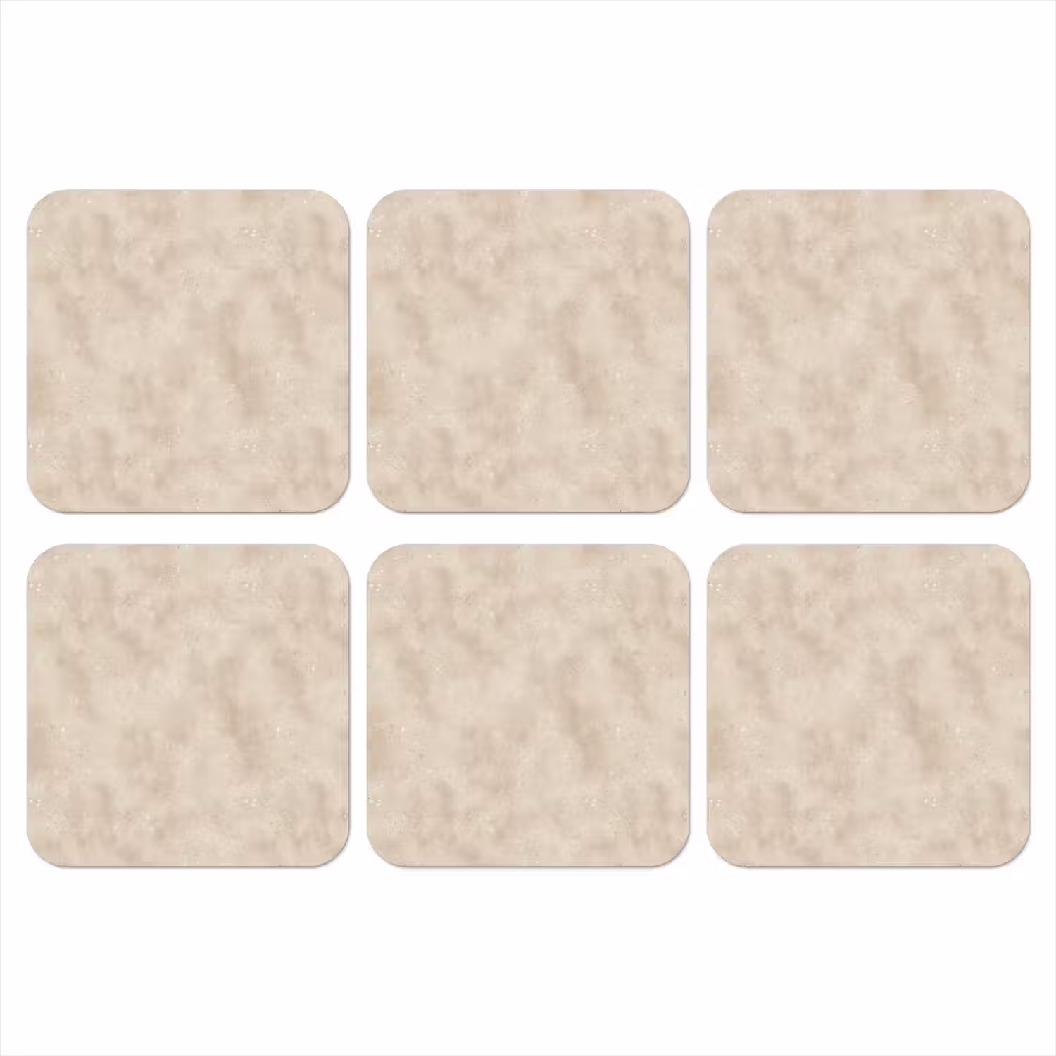Structuur - Spikkels - Beige onderzetter kurk middel 366 -3d