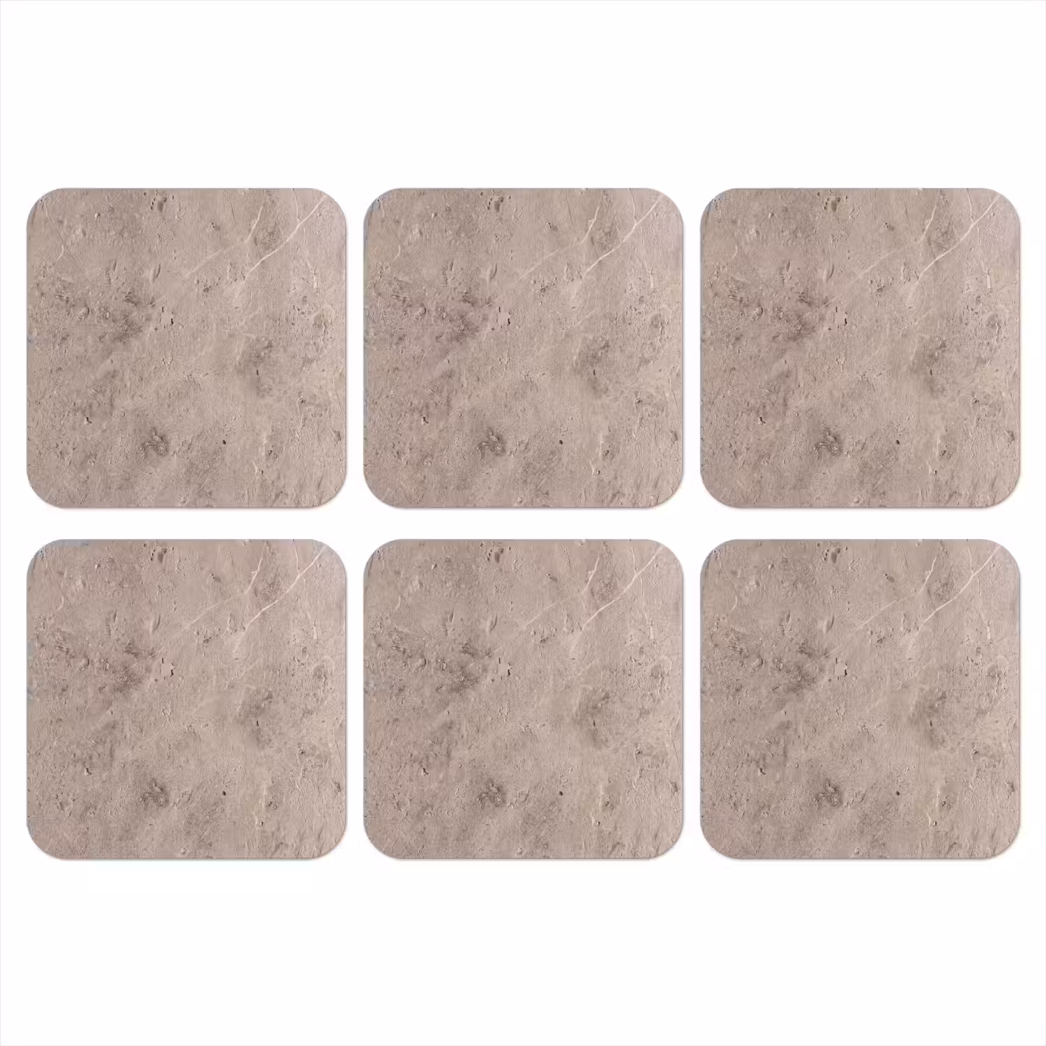Textuur - Steen - Patroon - Rustiek - Beige onderzetter kurk middel -3d