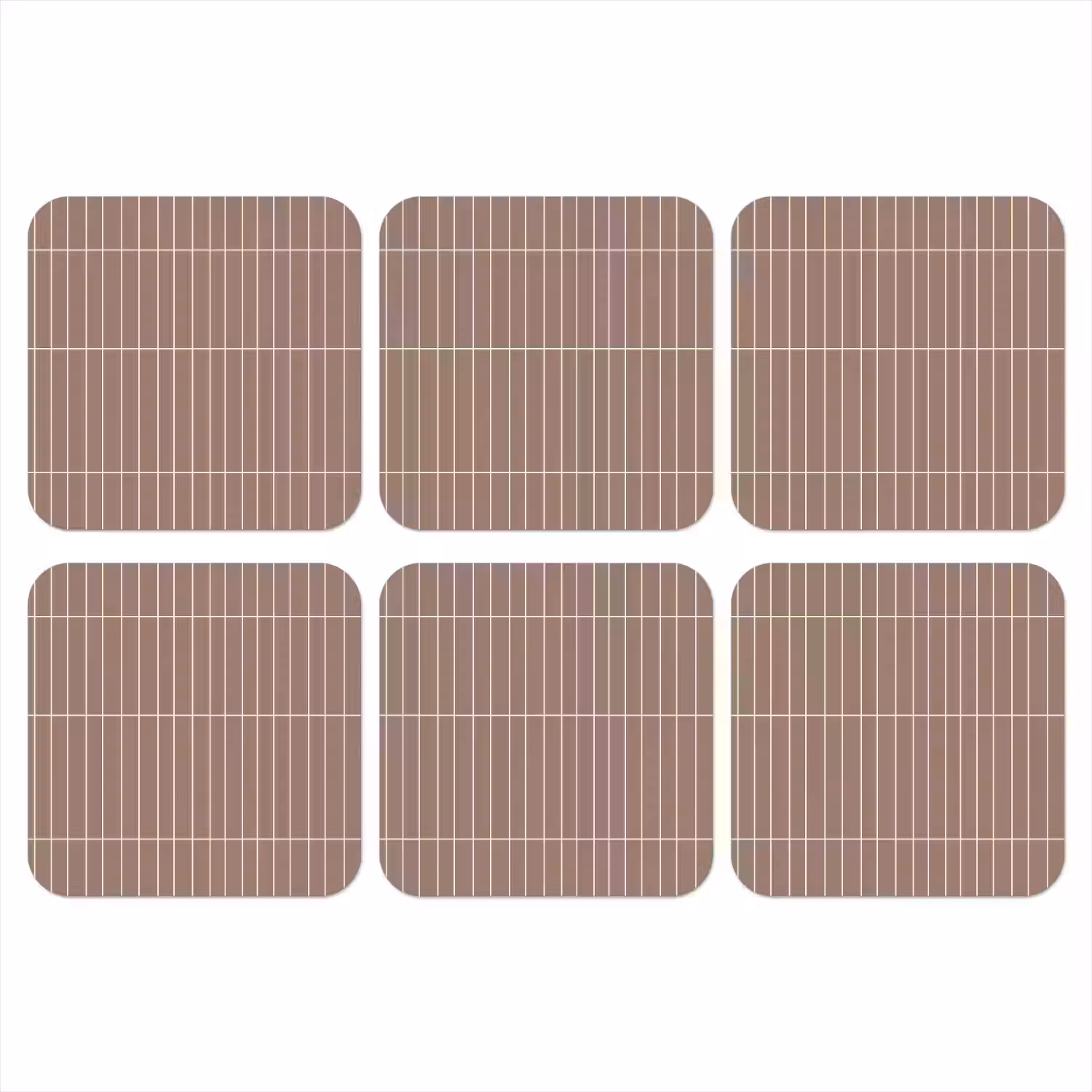Verticaal - Wandtegel - Terracotta onderzetter kurk middel 366 -3d