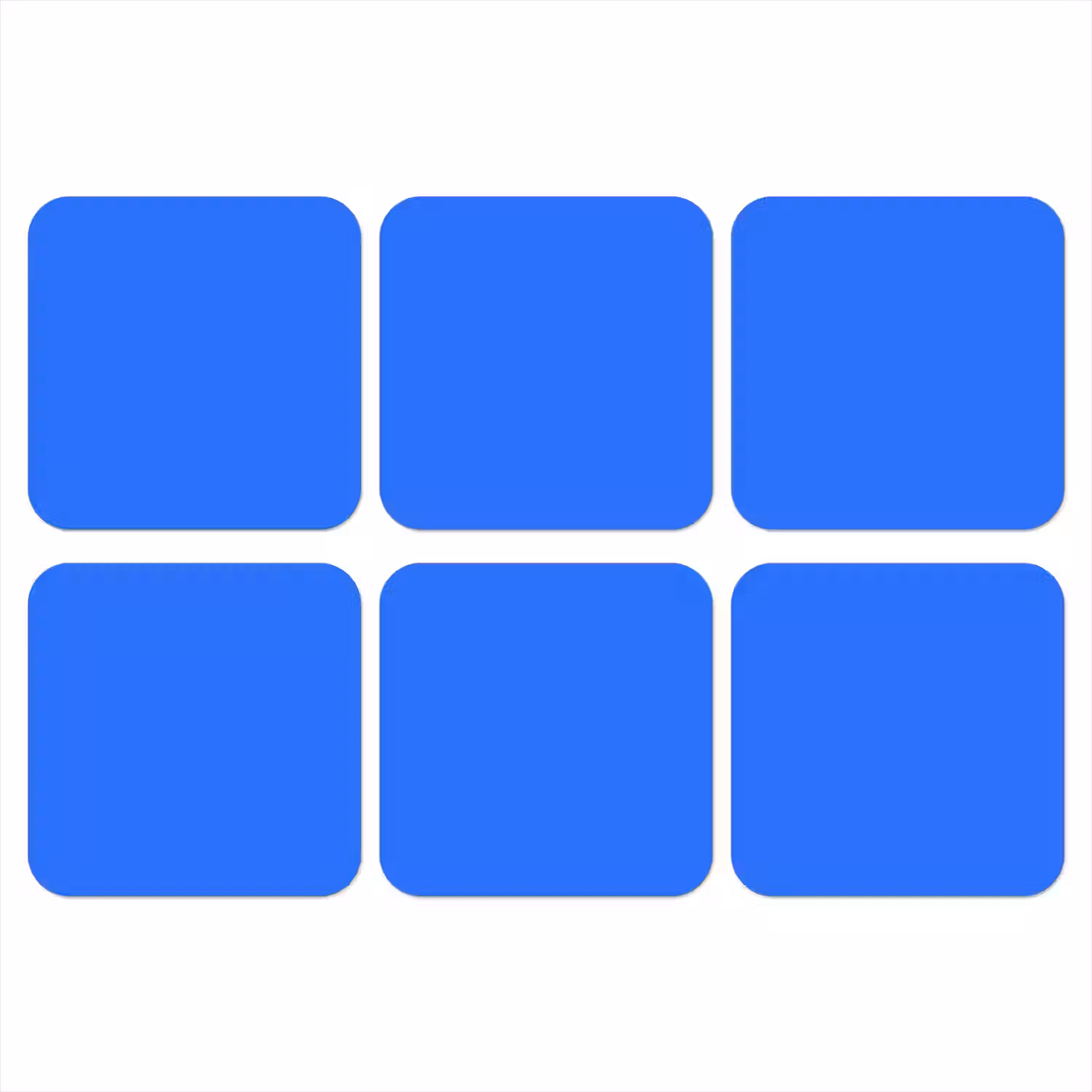 Vivid - Cobalt - Blauw onderzetter kurk middel 366 -3d
