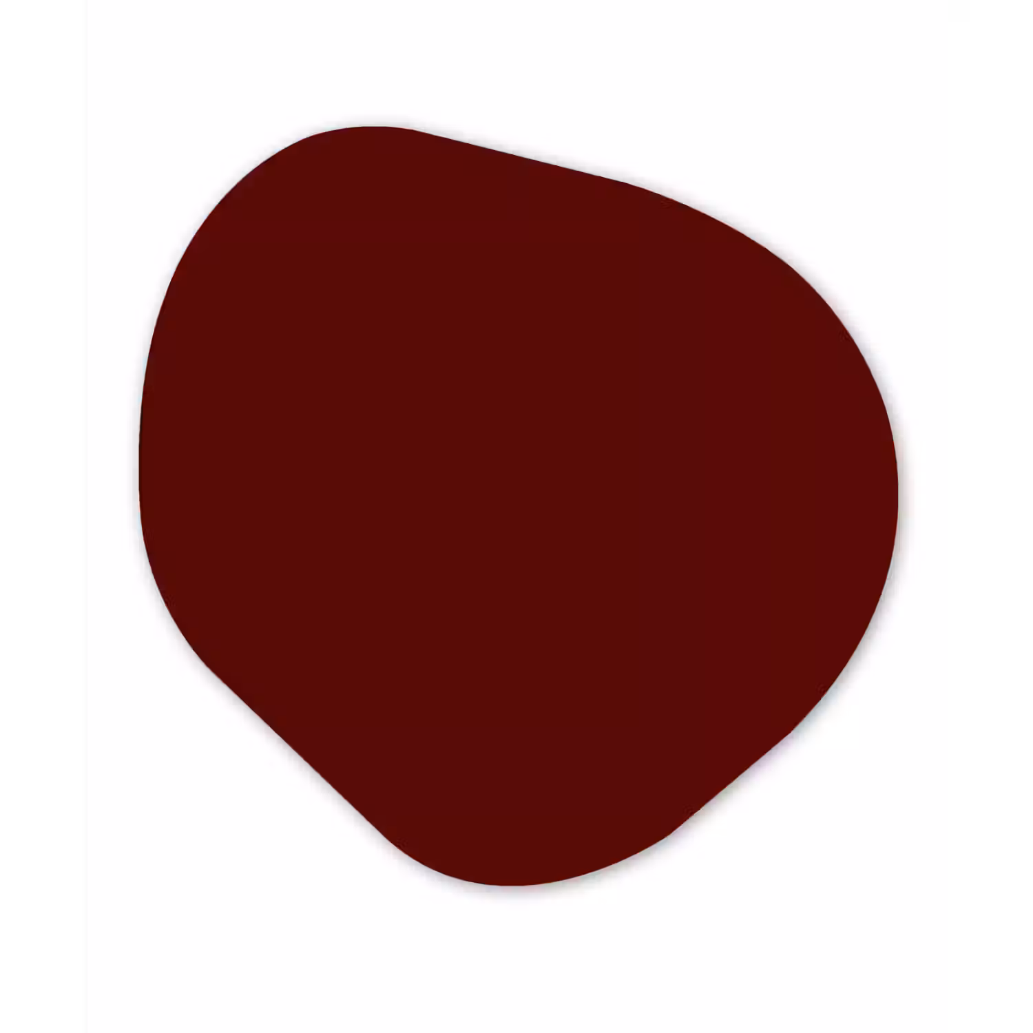 Burnt - Mahogany - Rood Wandcirkel Organisch Aluminium middel 851 -3d