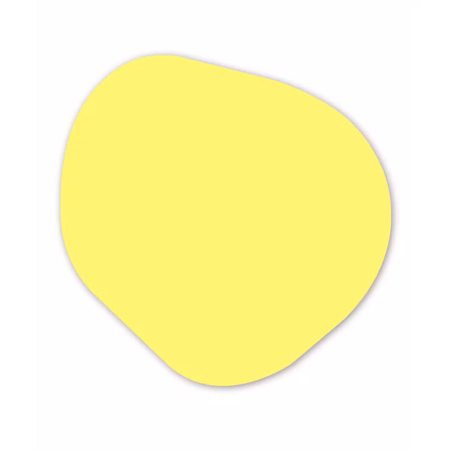 Buttery - Beige - Geel Wandcirkel Organisch Aluminium middel 851 -3d