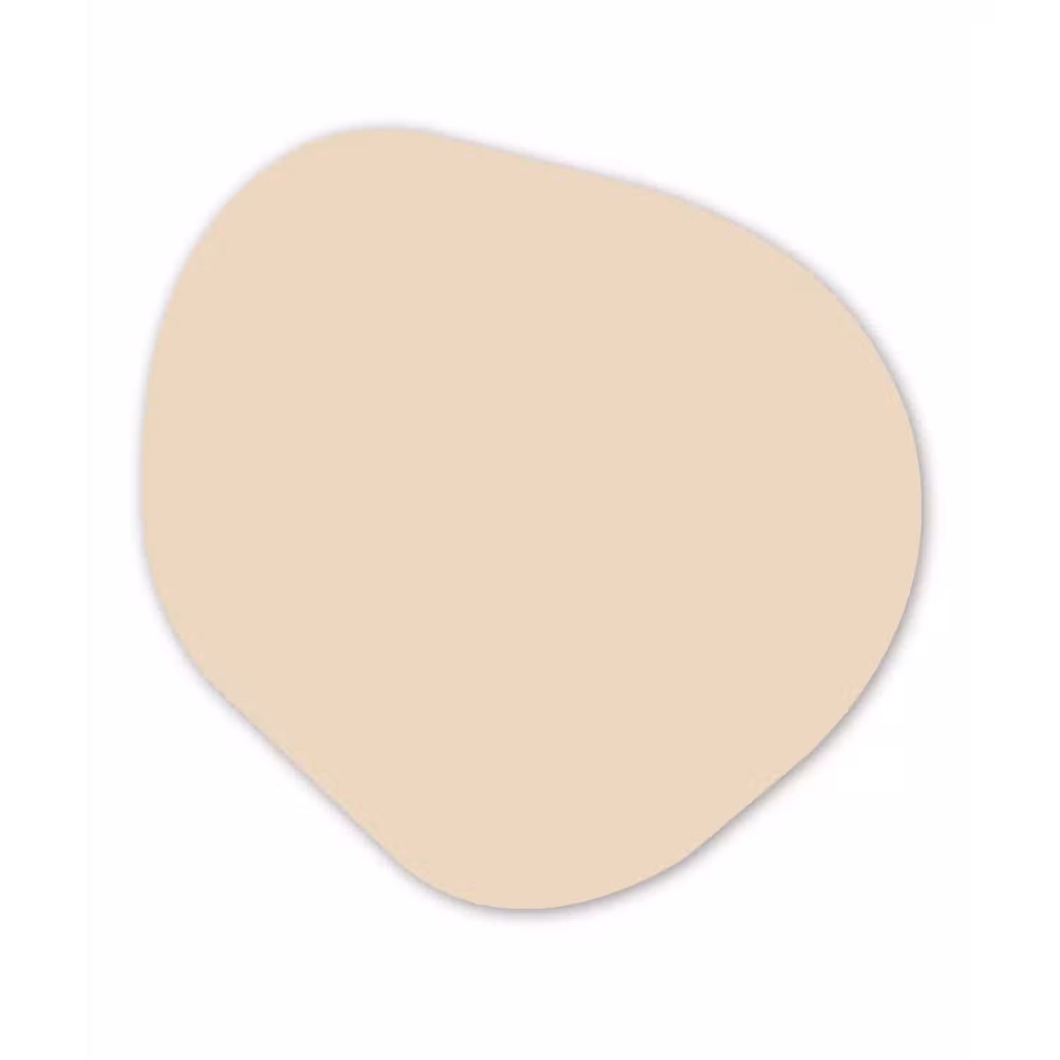 Cream - Nude - Neutraal Wandcirkel Organisch Aluminium middel 851 -3d