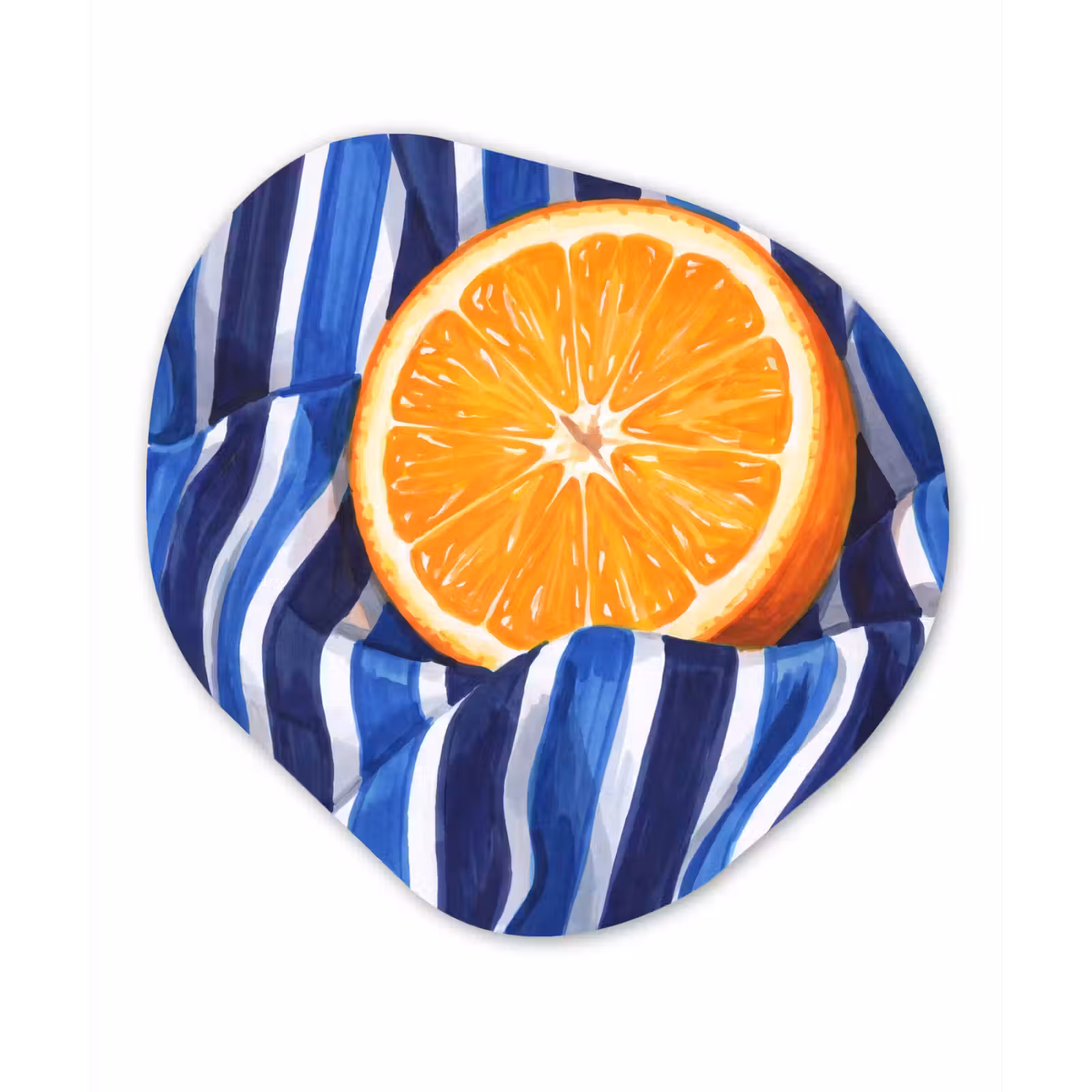Organisch schilderij aluminium - Eten - Fruit - Oranje - Eten - Fruit - Oranje Wandcirkel Organisch Aluminium middel