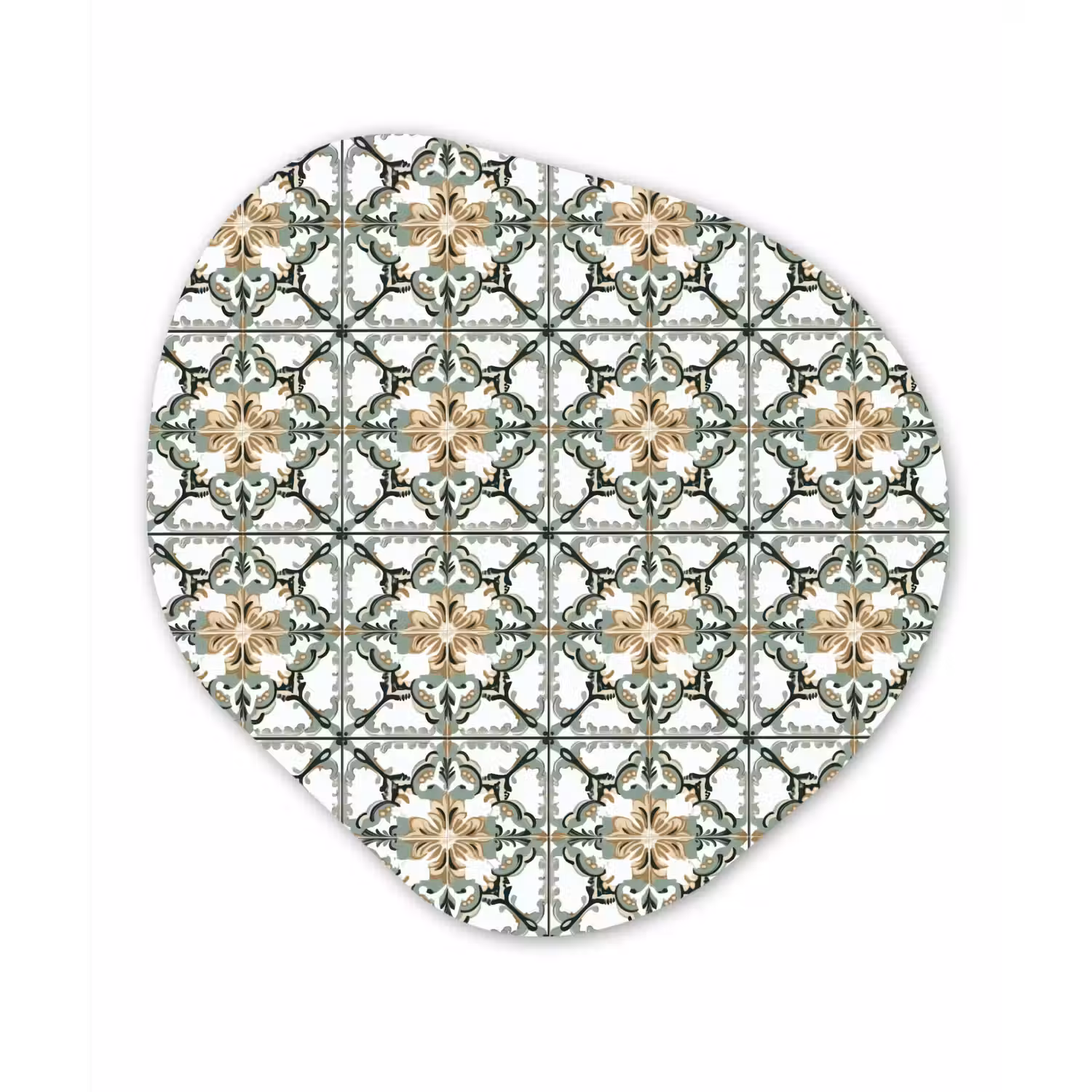 Floraal - Verweerd - Keurrijk Wandcirkel Organisch Aluminium middel 851 -3d