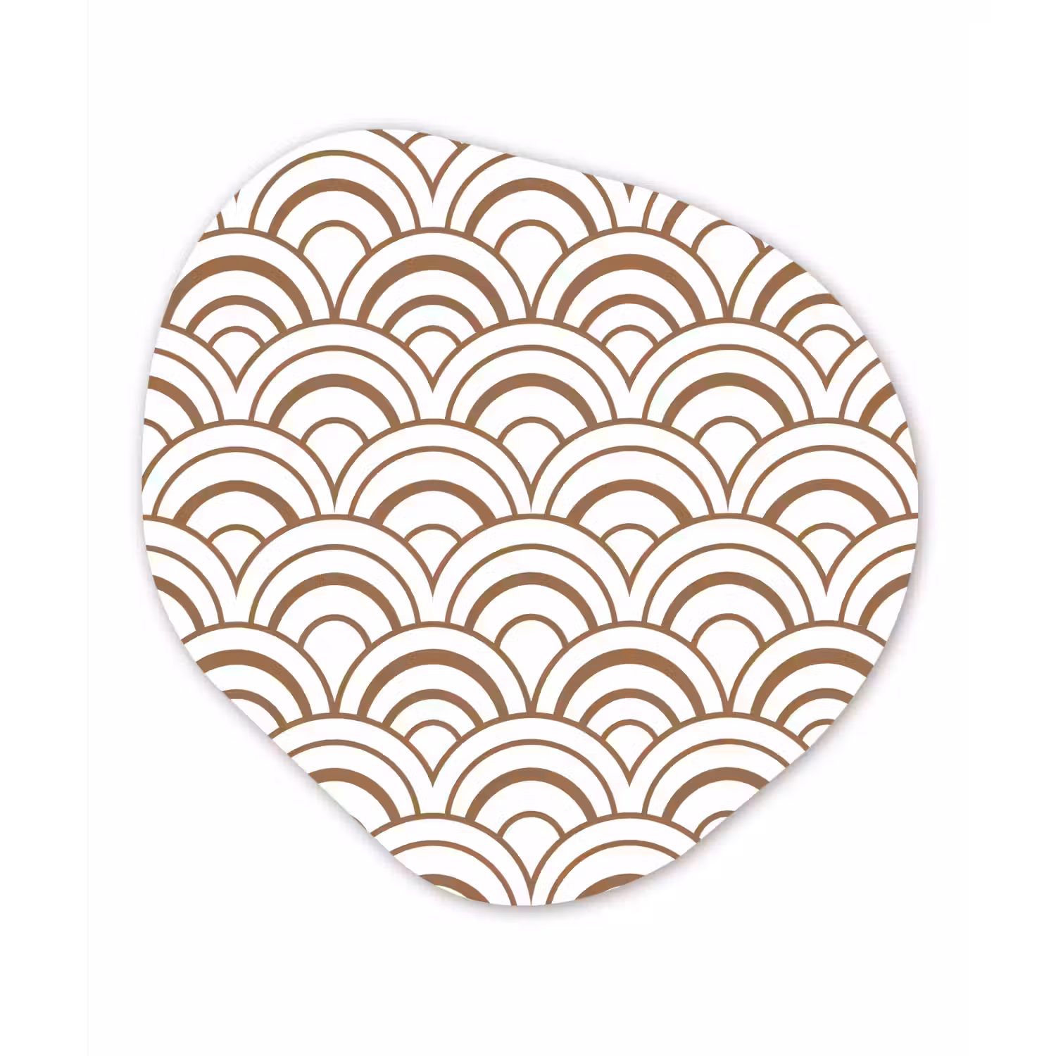 Klassiek - Motief - Terracotta Wandcirkel Organisch Aluminium middel 851 -3d