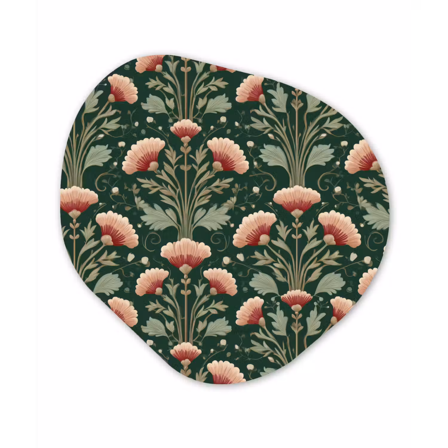 Patroon - Botanisch - Kleurrijk Wandcirkel Organisch Aluminium middel 851 -3d