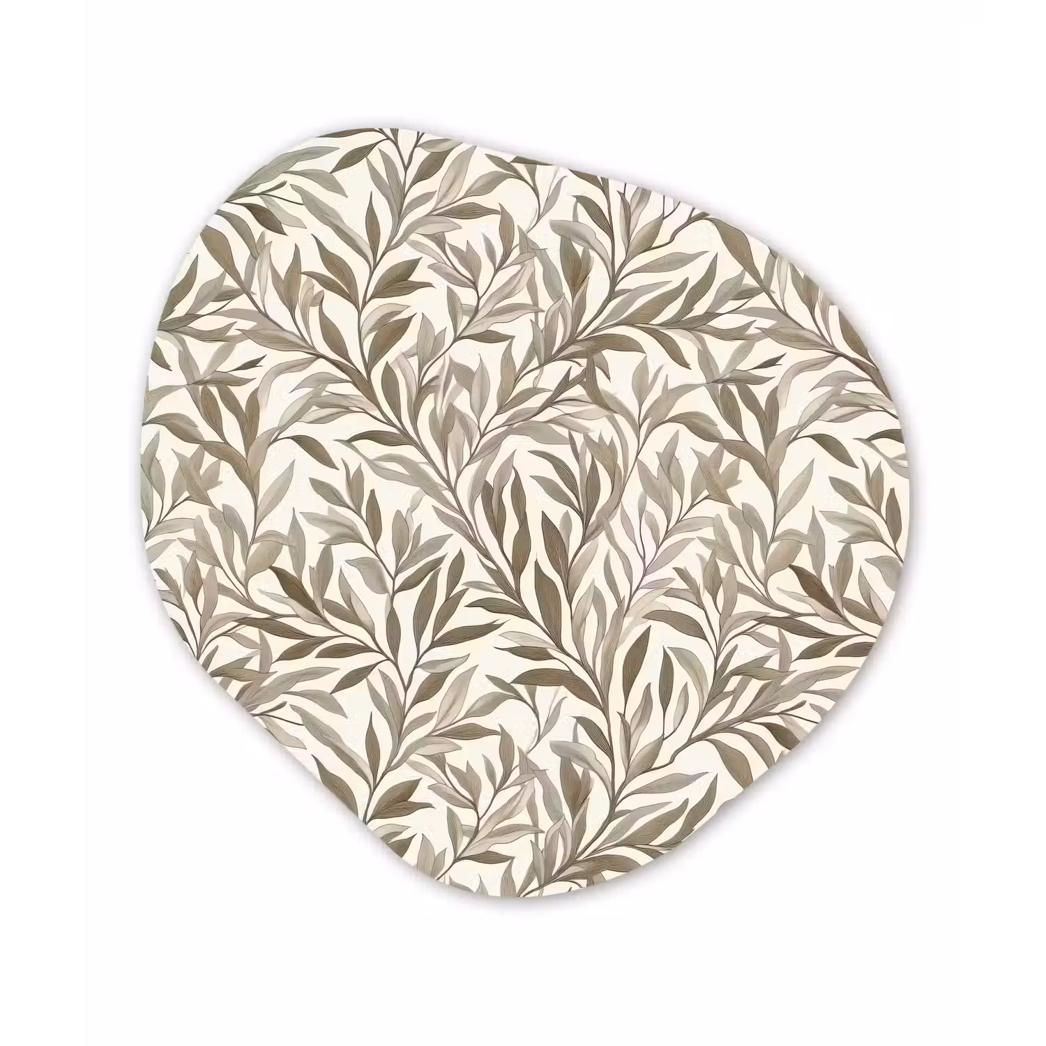 Takken - Botanisch - Taupe Wandcirkel Organisch Aluminium middel 851 -3d