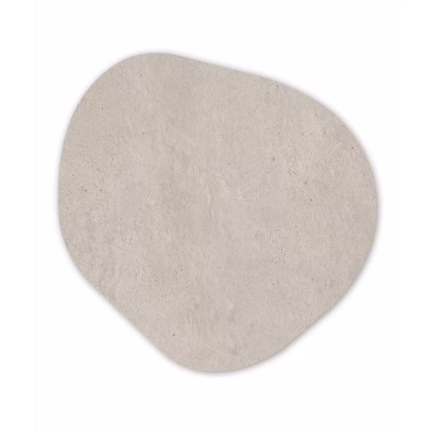 Textuur - Effen - Abstract - Beige Wandcirkel Organisch Aluminium middel -3d