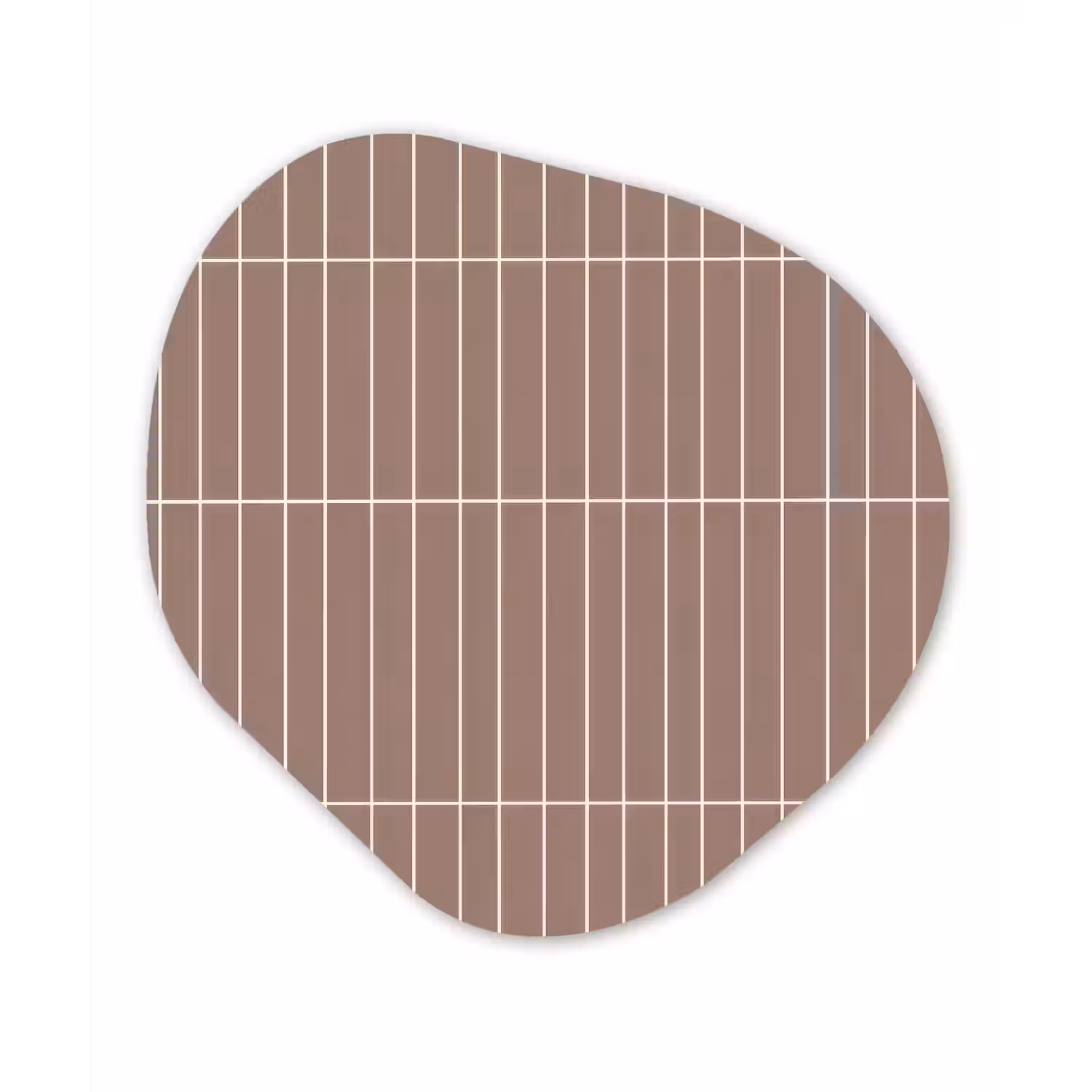 Verticaal - Wandtegel - Terracotta Wandcirkel Organisch Aluminium middel 851 -3d