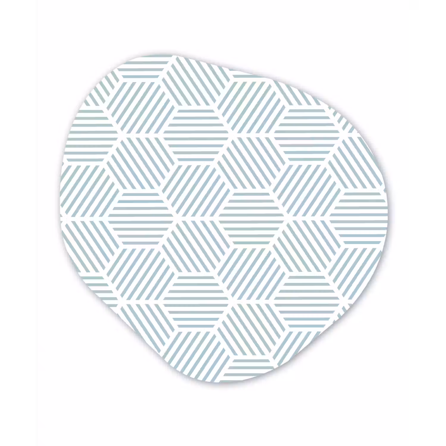 Abstract - Patronen - Design Wandcirkel Organisch Forex 3mm klein 629 -3d