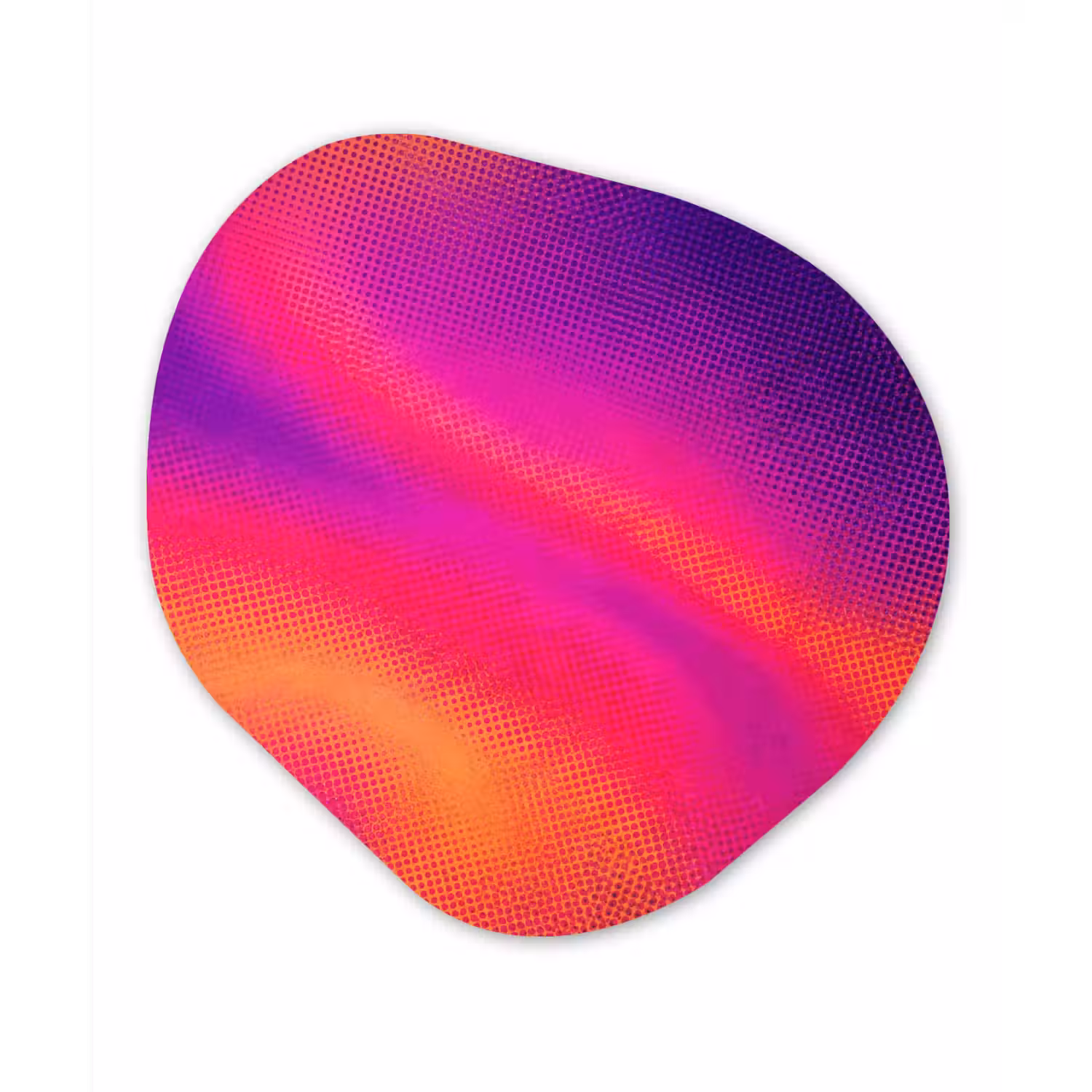 Abstract - Patroon - Kleurverloop Wandcirkel Organisch Forex 3mm klein -3d