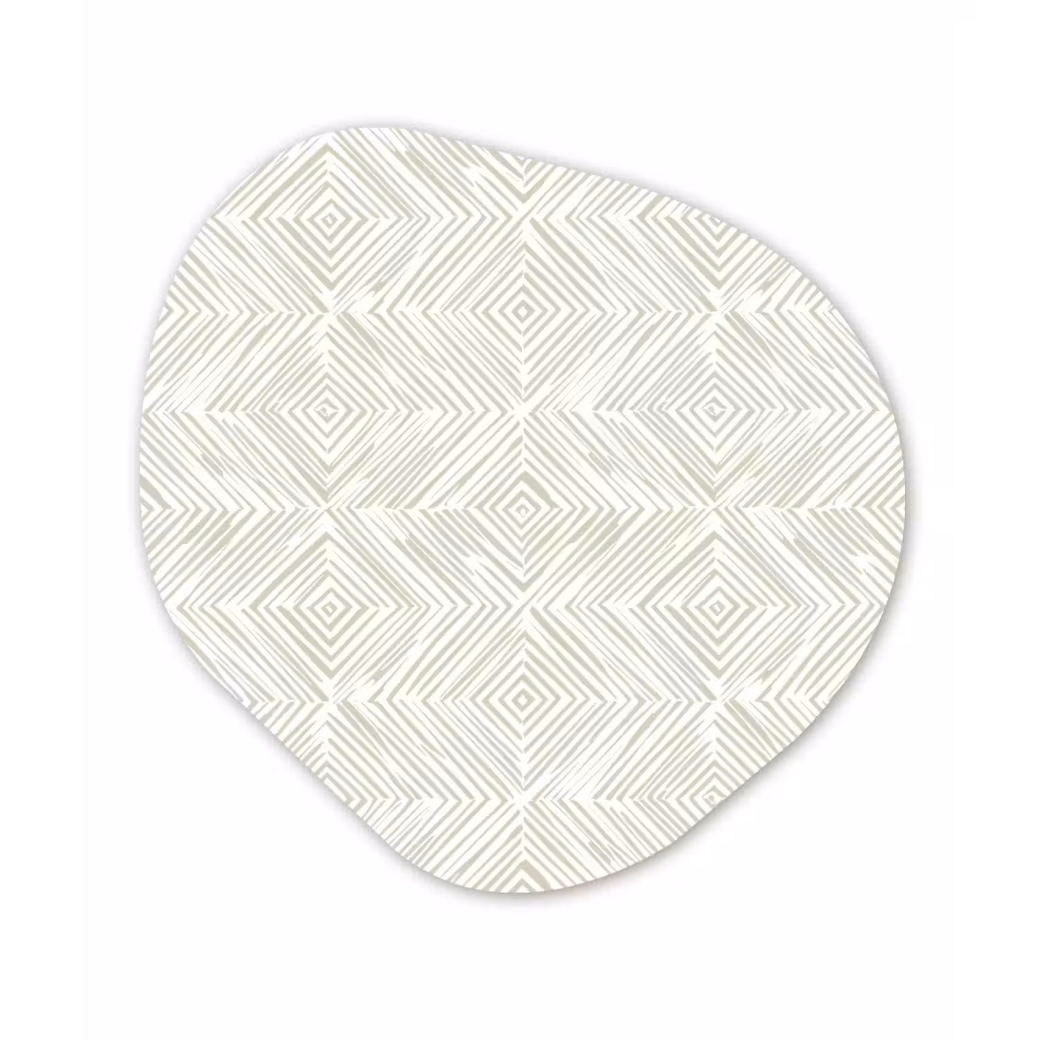 Abstract - Ruiten - Beige Wandcirkel Organisch Forex 3mm klein 629 -3d