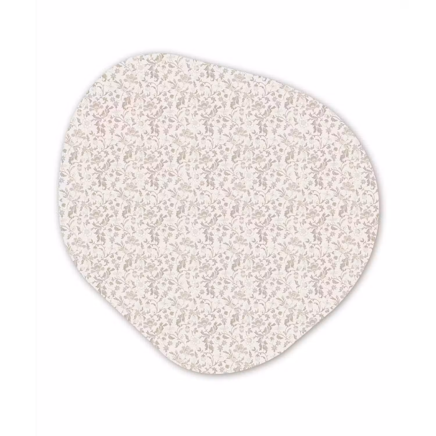 Bloemen - Patroon - Taupe Wandcirkel Organisch Forex 3mm klein 629 -3d