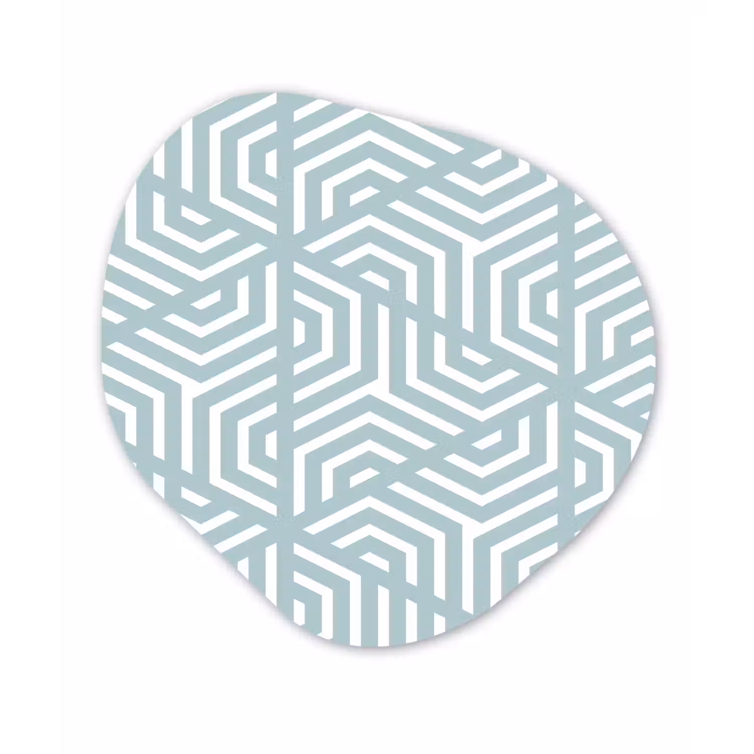 Design - Geometrie - Patroon - Driehoek Wandcirkel Organisch Forex 3mm klein 629 -3d