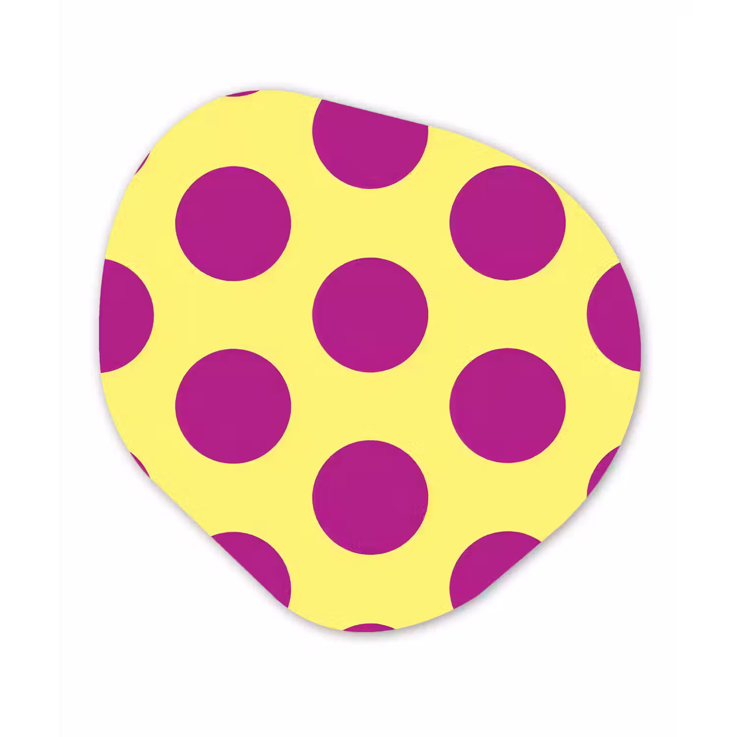 Dots - Klassiek - Geel Wandcirkel Organisch Forex 3mm klein 629 -3d