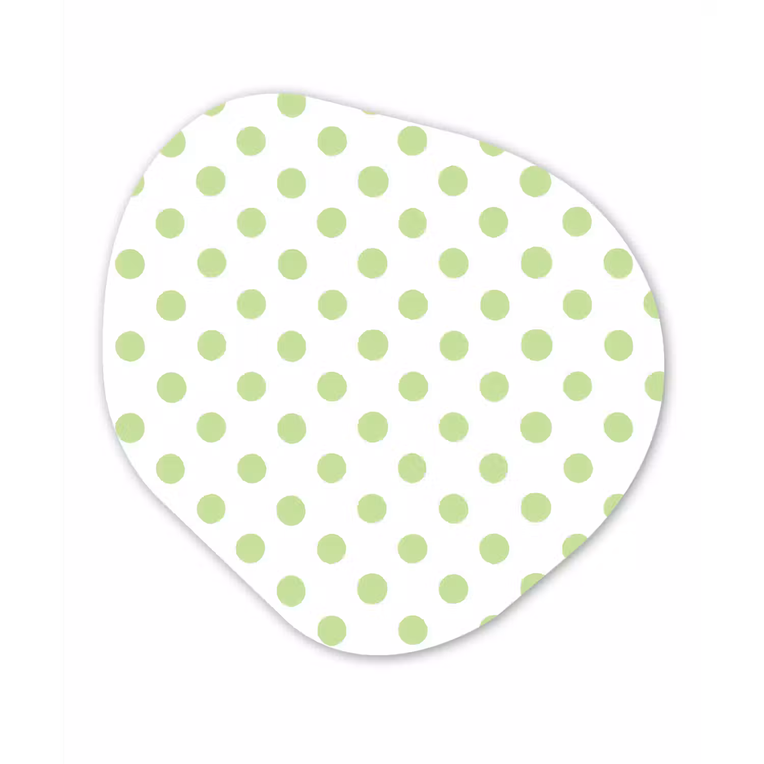 Dots - Klassiek - Groen Wandcirkel Organisch Forex 3mm klein 629 -3d