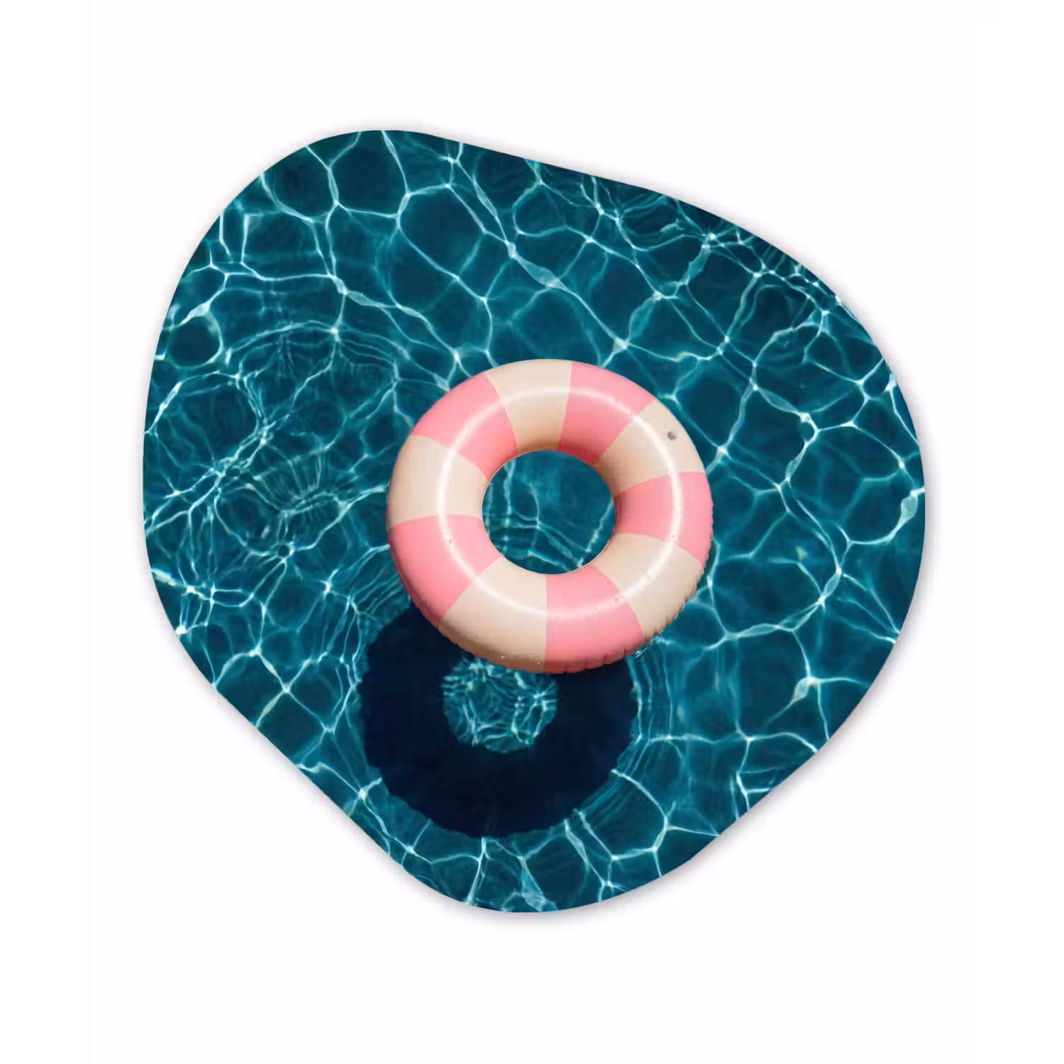 Drijvend - Zwemband - Water Wandcirkel Organisch Forex 3mm klein -3d