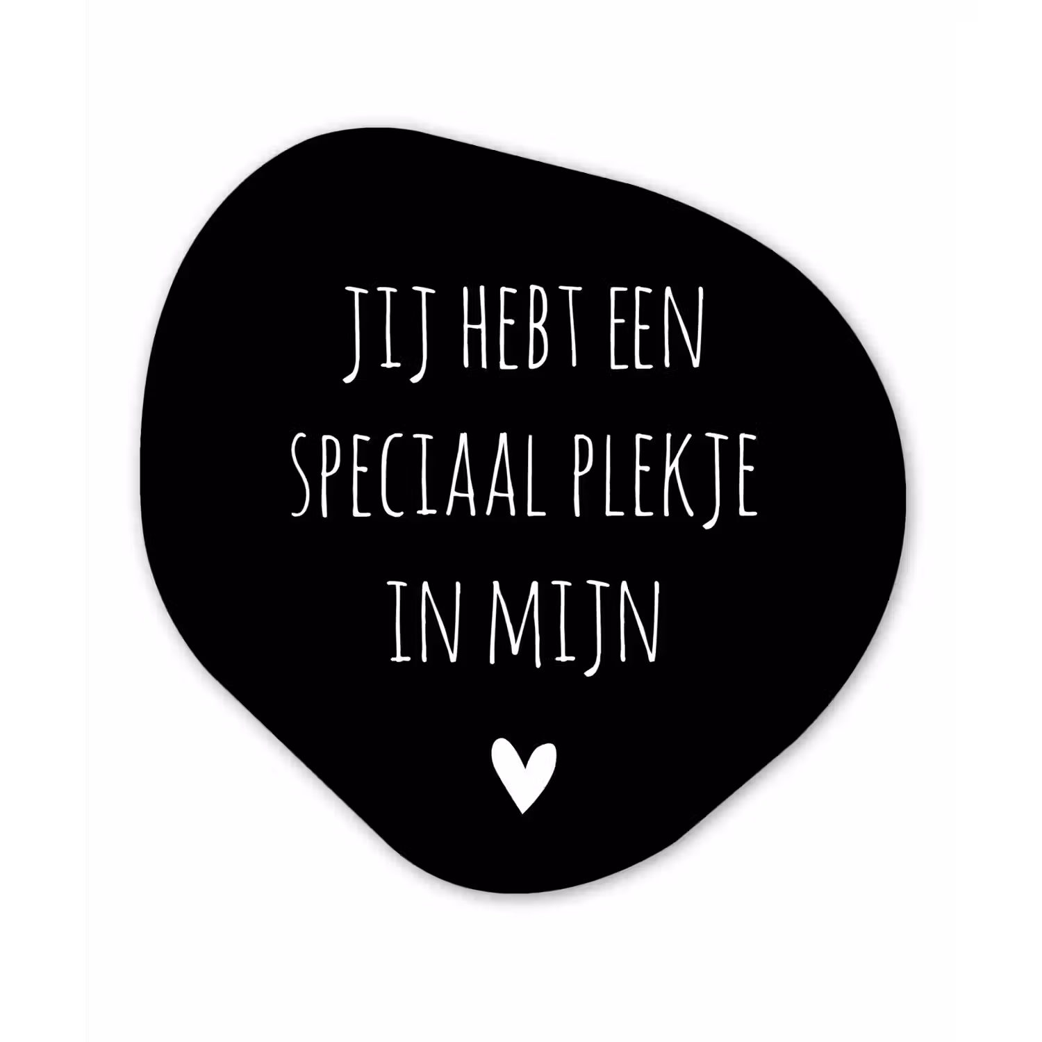 Een speciaal plekje in mijn hart - Quotes - Spreuken Wandcirkel Organisch Forex 3mm klein -3d