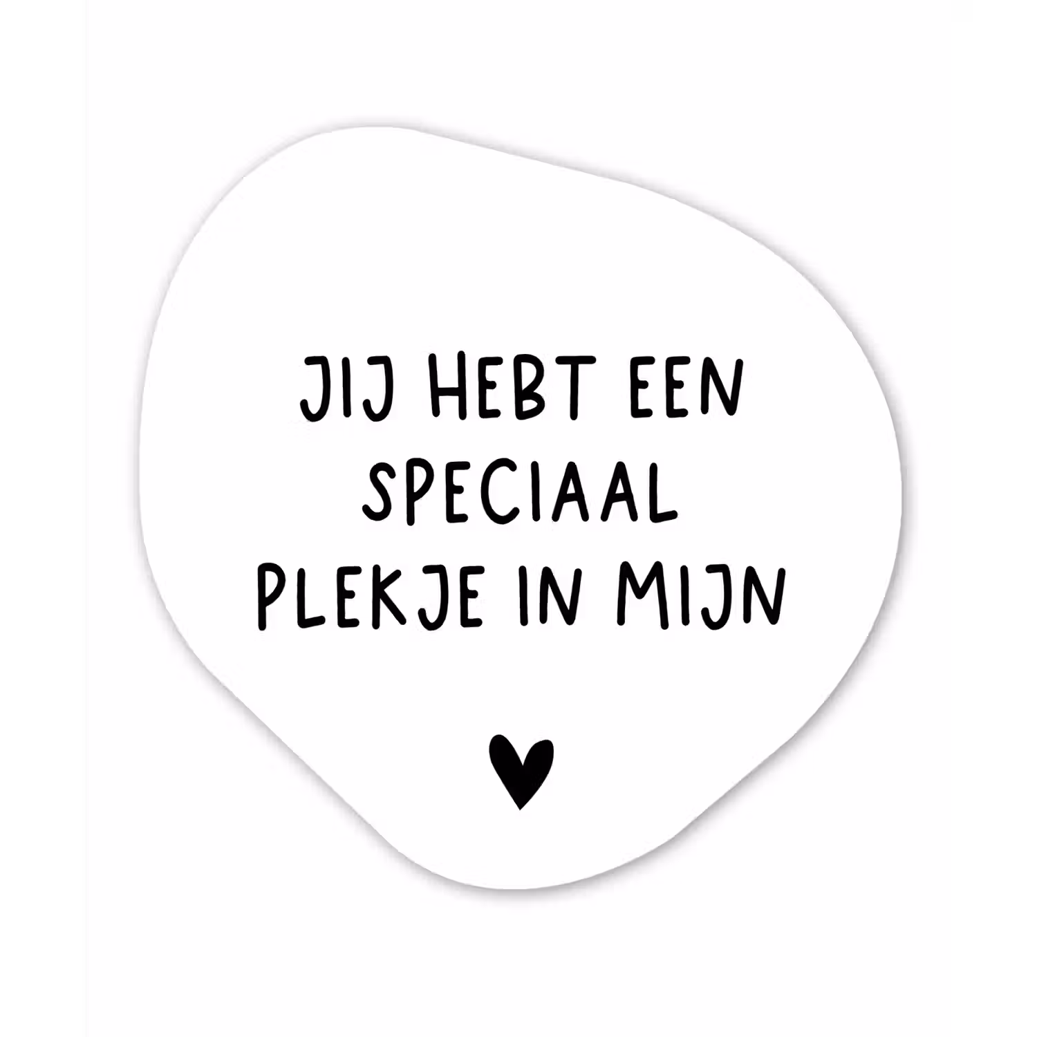Een speciaal plekje in mijn hart - Spreuken - Quotes Wandcirkel Organisch Forex 3mm klein -3d