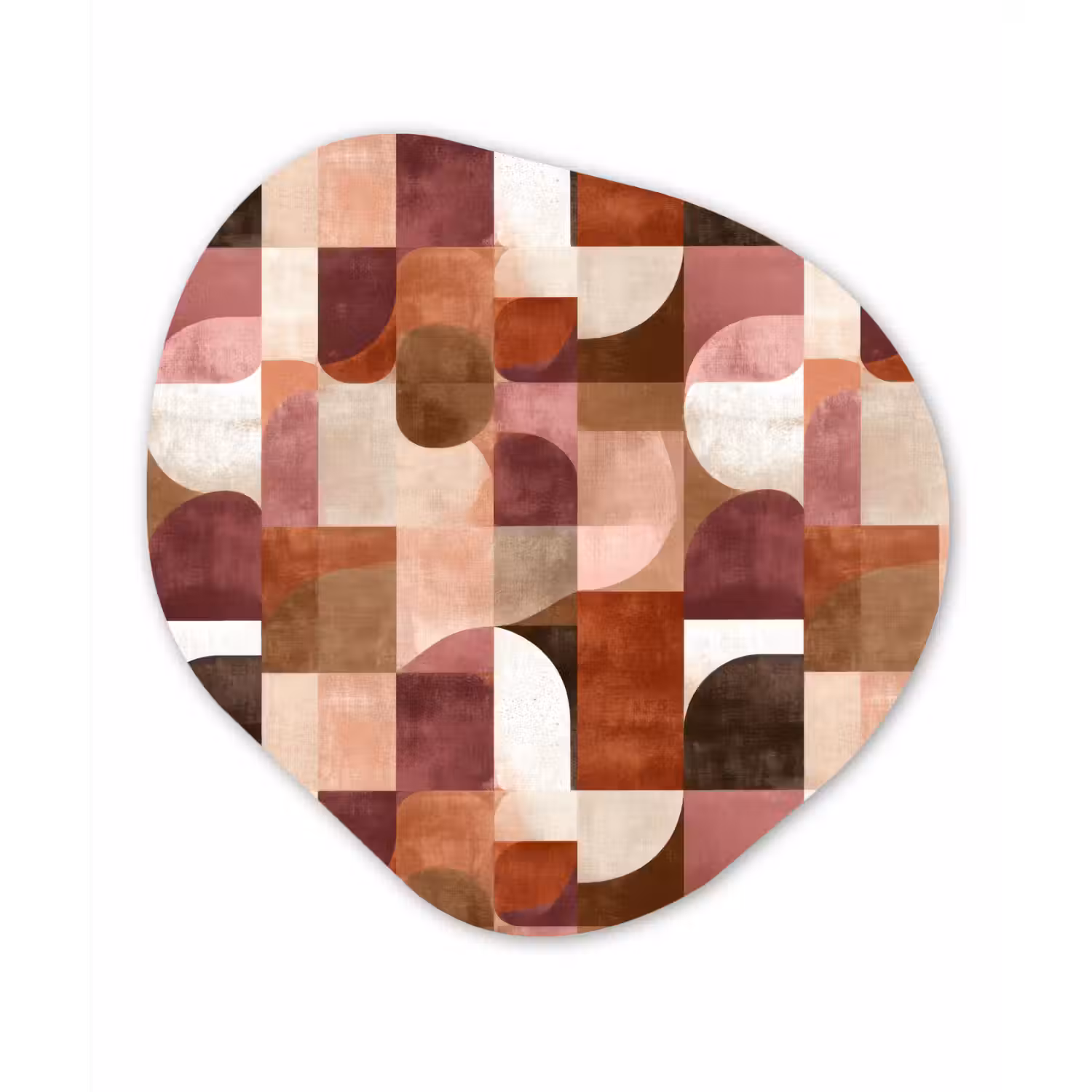Geometrie - Modern - Retro Wandcirkel Organisch Forex 3mm klein 629 -3d