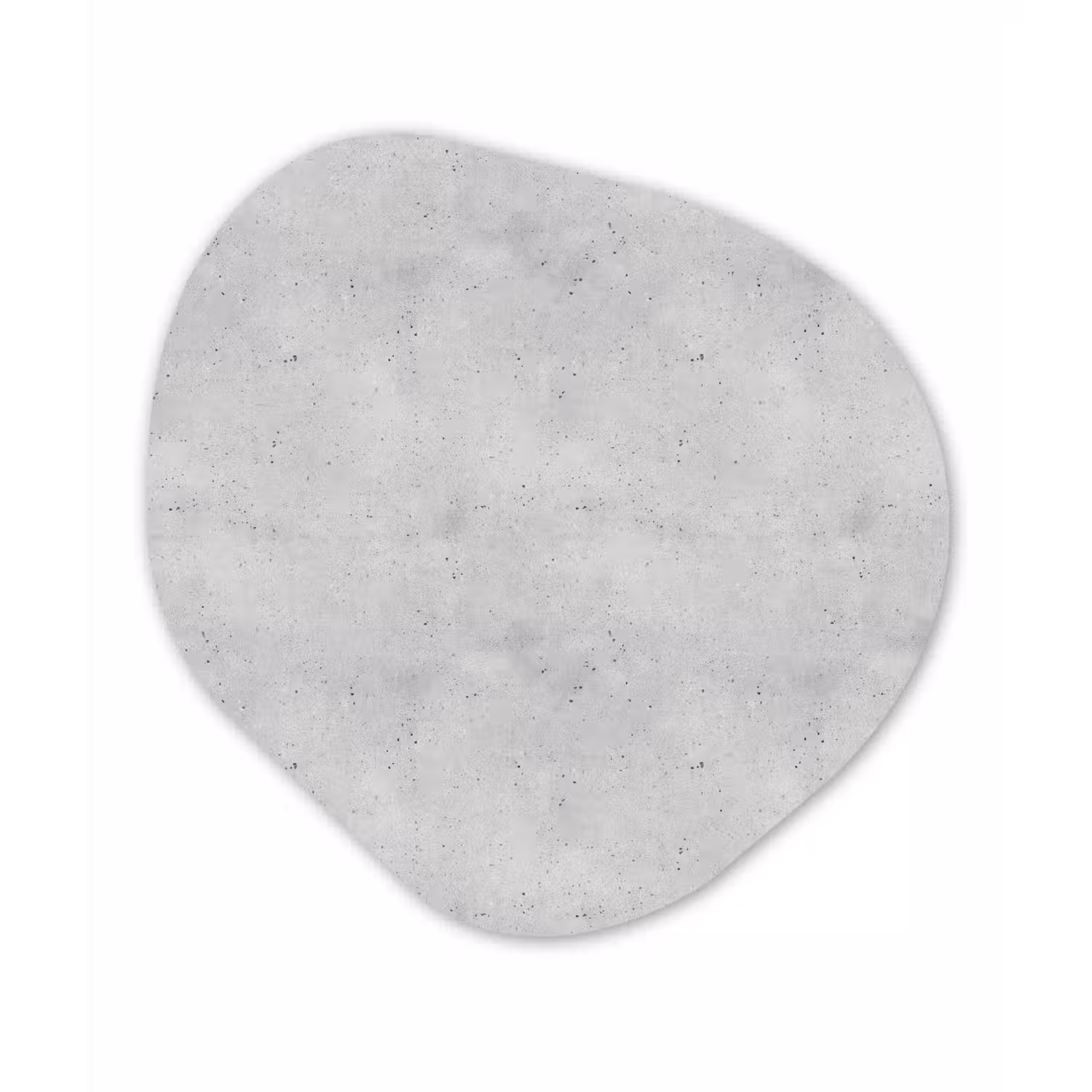 Grijs - Beton - Neutraal Wandcirkel Organisch Forex 3mm klein 629 -3d