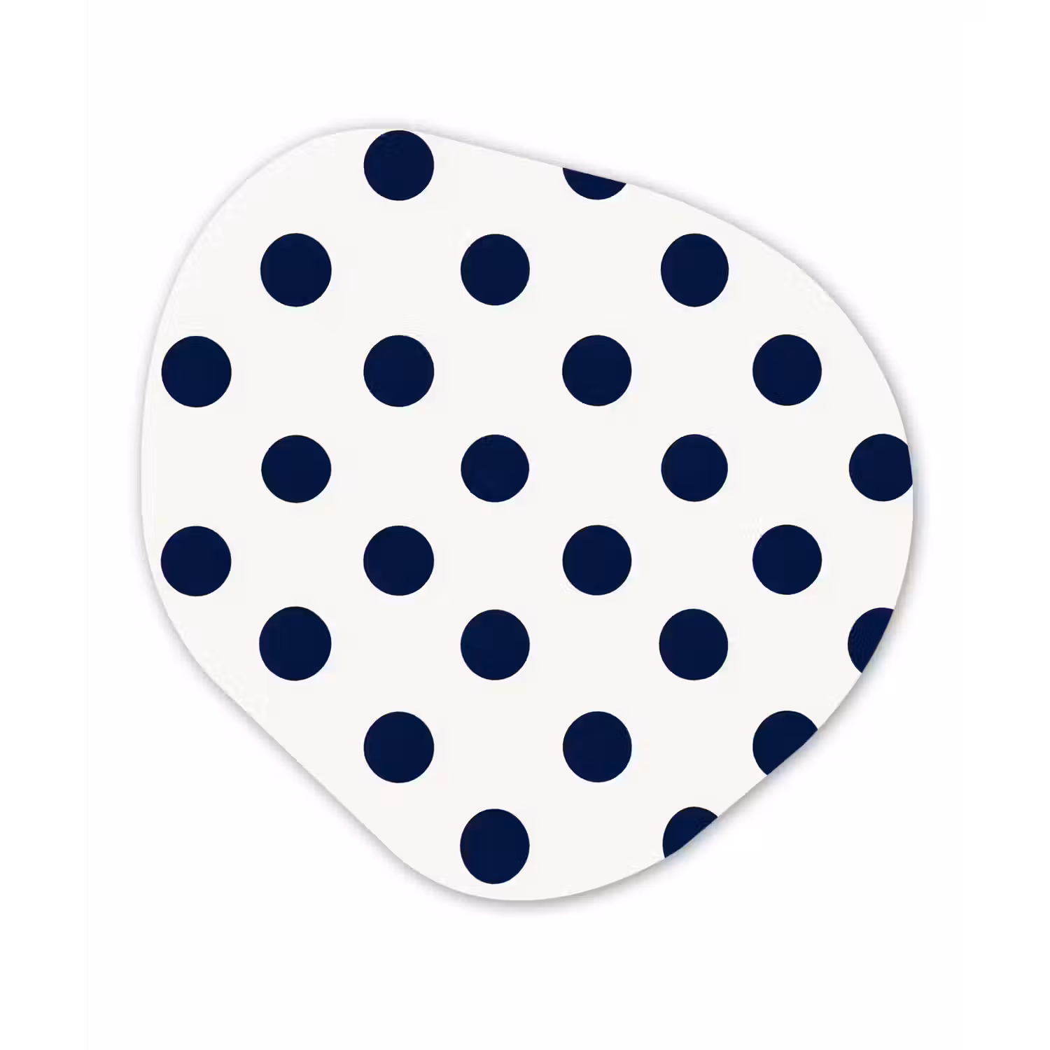 Klassiek - Stippen - Blauw Wandcirkel Organisch Forex 3mm klein 629 -3d