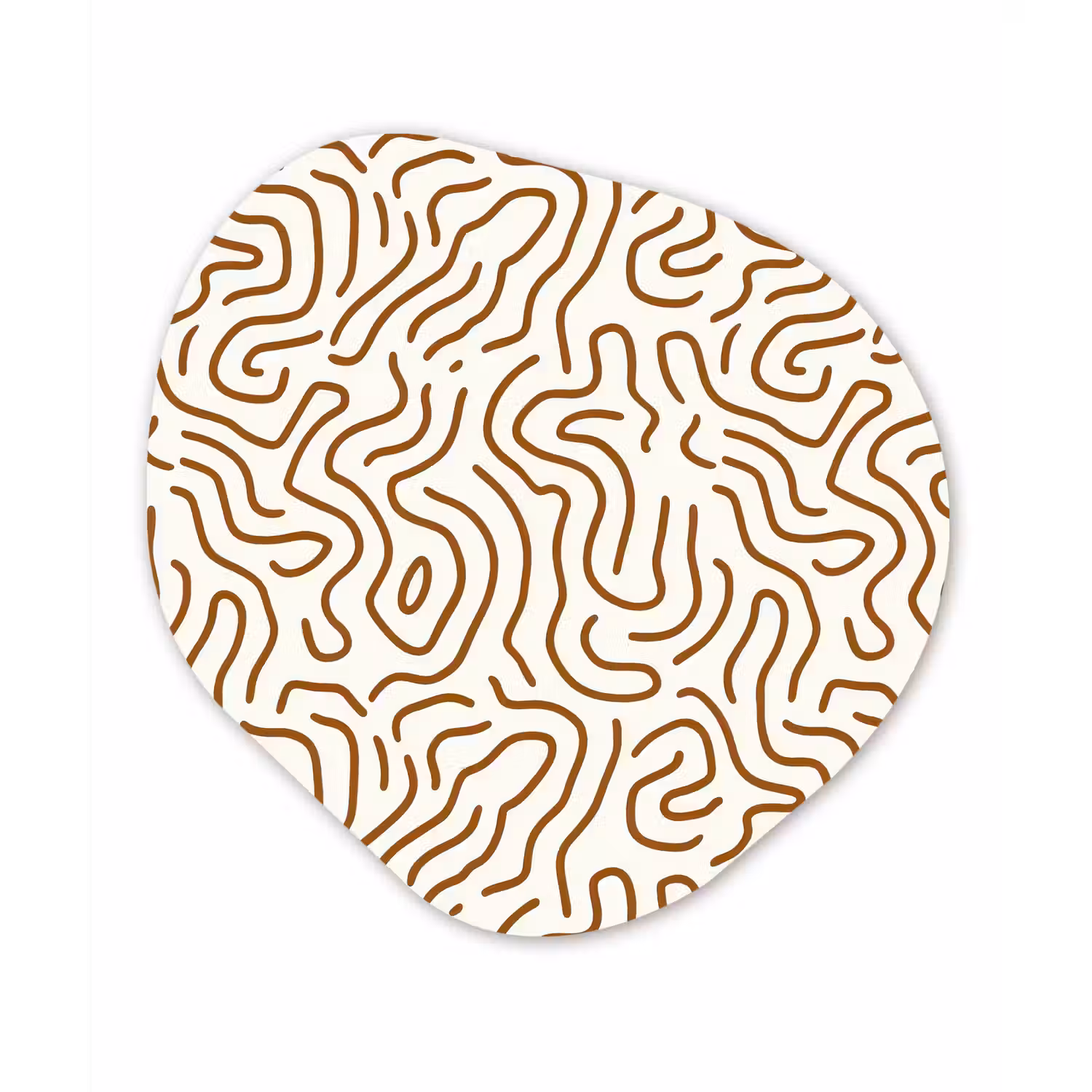 Minimalistisch - Patroon - Terracotta Wandcirkel Organisch Forex 3mm klein 629 -3d