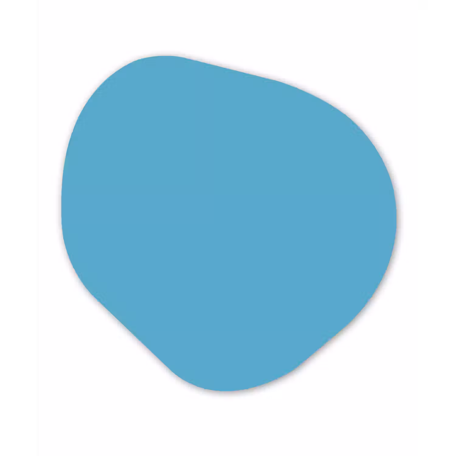 Ocean - Teal - Blauw Wandcirkel Organisch Forex 3mm klein 629 -3d