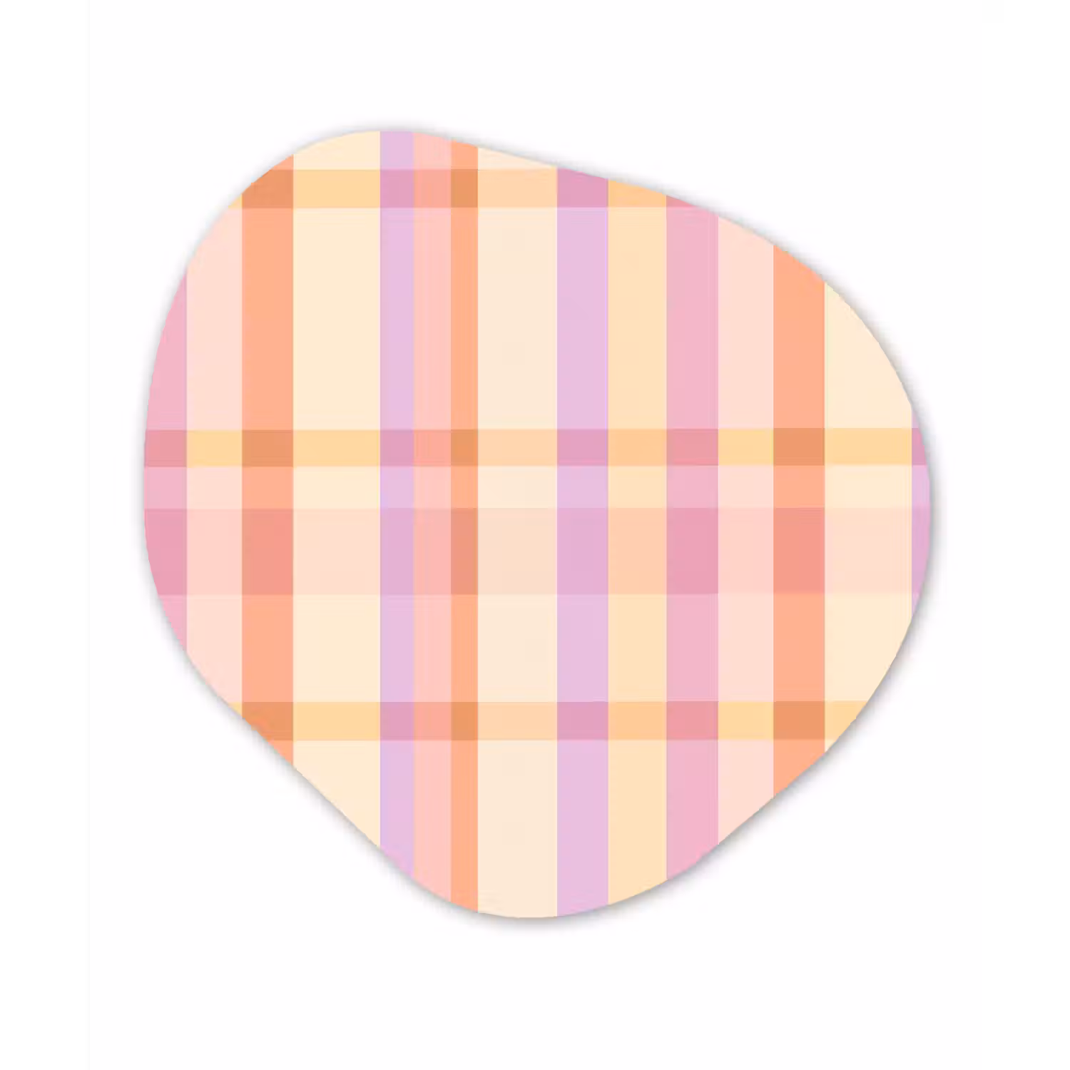 Pastel - uitpatroon - Geometrisch Wandcirkel Organisch Forex 3mm klein 629 -3d