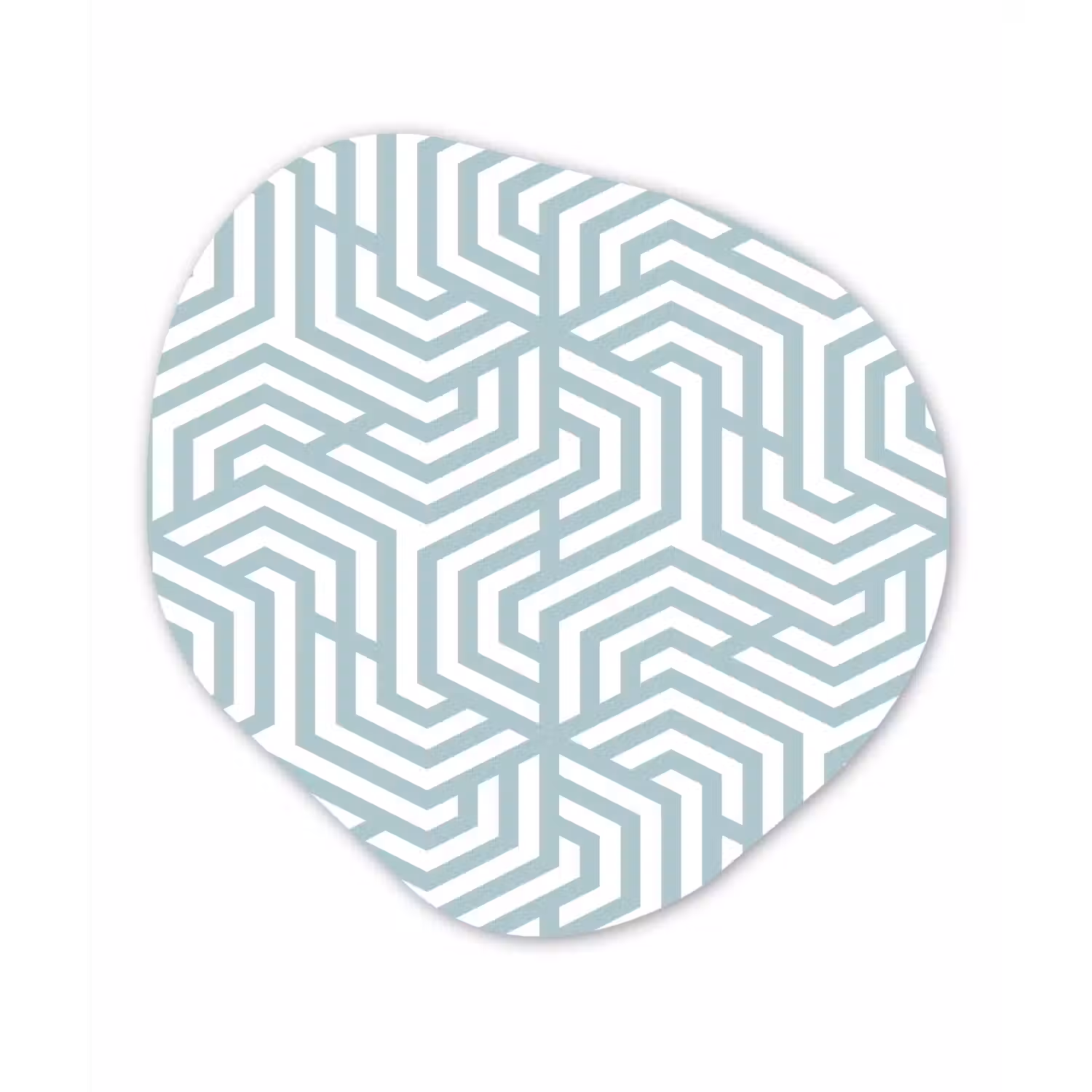Patronen - Abstract - Driehoek - Geometrie Wandcirkel Organisch Forex 3mm klein 629 -3d
