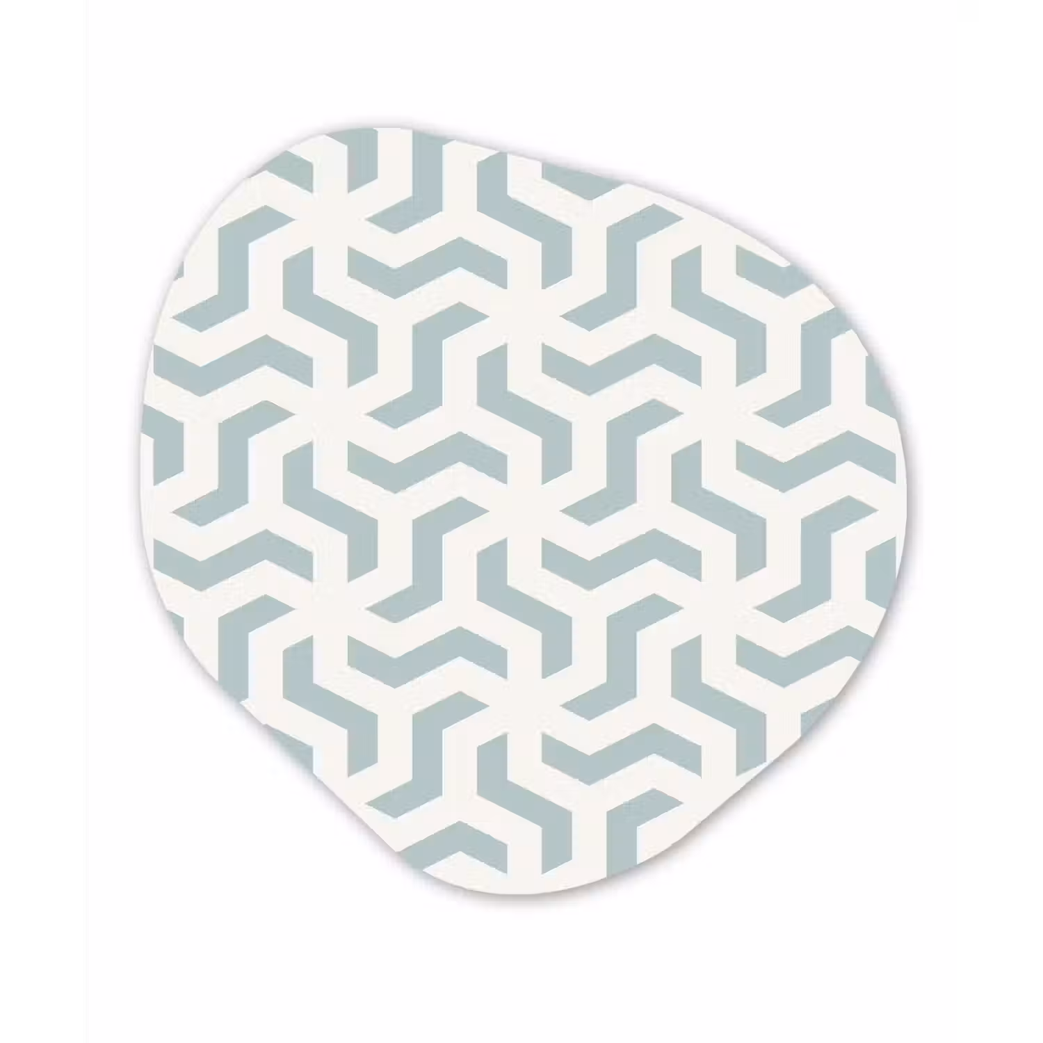 Patronen - Abstract - Groen - Geometrie Wandcirkel Organisch Forex 3mm klein 629 -3d