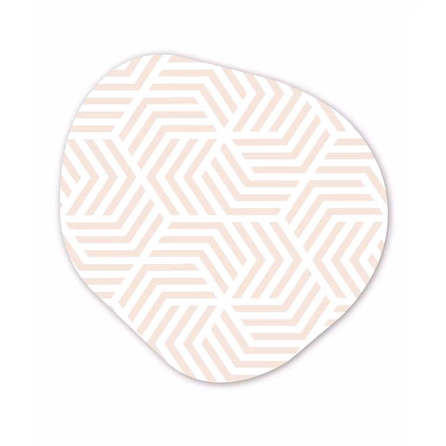 Patroon - Geometrie - Design - Pastel Wandcirkel Organisch Forex 3mm klein 629 -3d