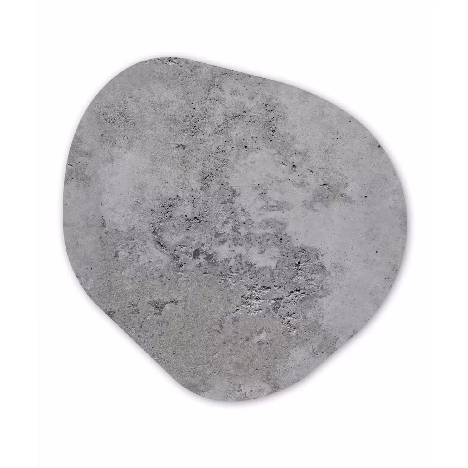 Patroon - Grijs - Oud - Beton Wandcirkel Organisch Forex 3mm klein 629 -3d