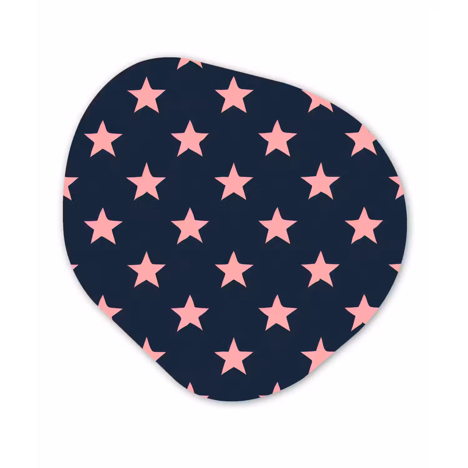 Patroon - Sterren - Roze Wandcirkel Organisch Forex 3mm klein 629 -3d